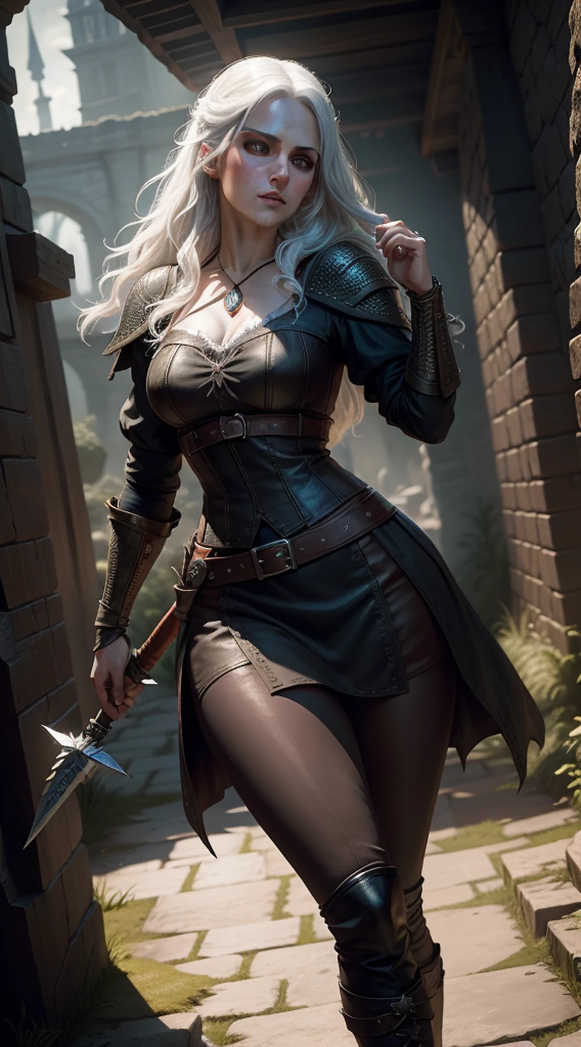 The Witcher Yennefer, Lente 35mm, fotografia, Ultra Detalhes, detalhes de textura precisos HDR, UHD,16k,