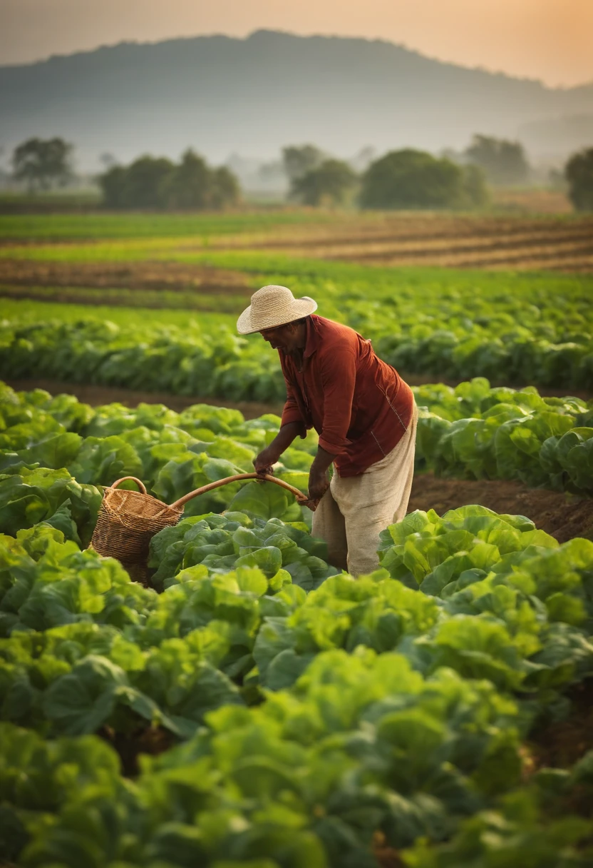 farmers adopting eco-friendly practices. Look for images of farmers working in harmony with nature, using organic farming methods, and showcasing healthy crops or produce.