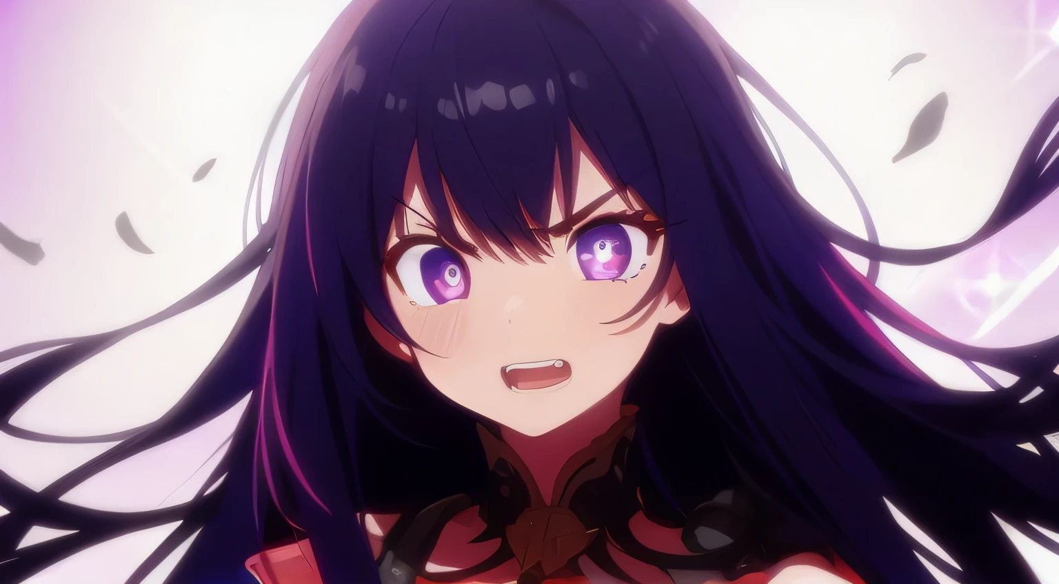 super fine illustration, highly detailed beautiful face and eyes, dynamic angle, angry