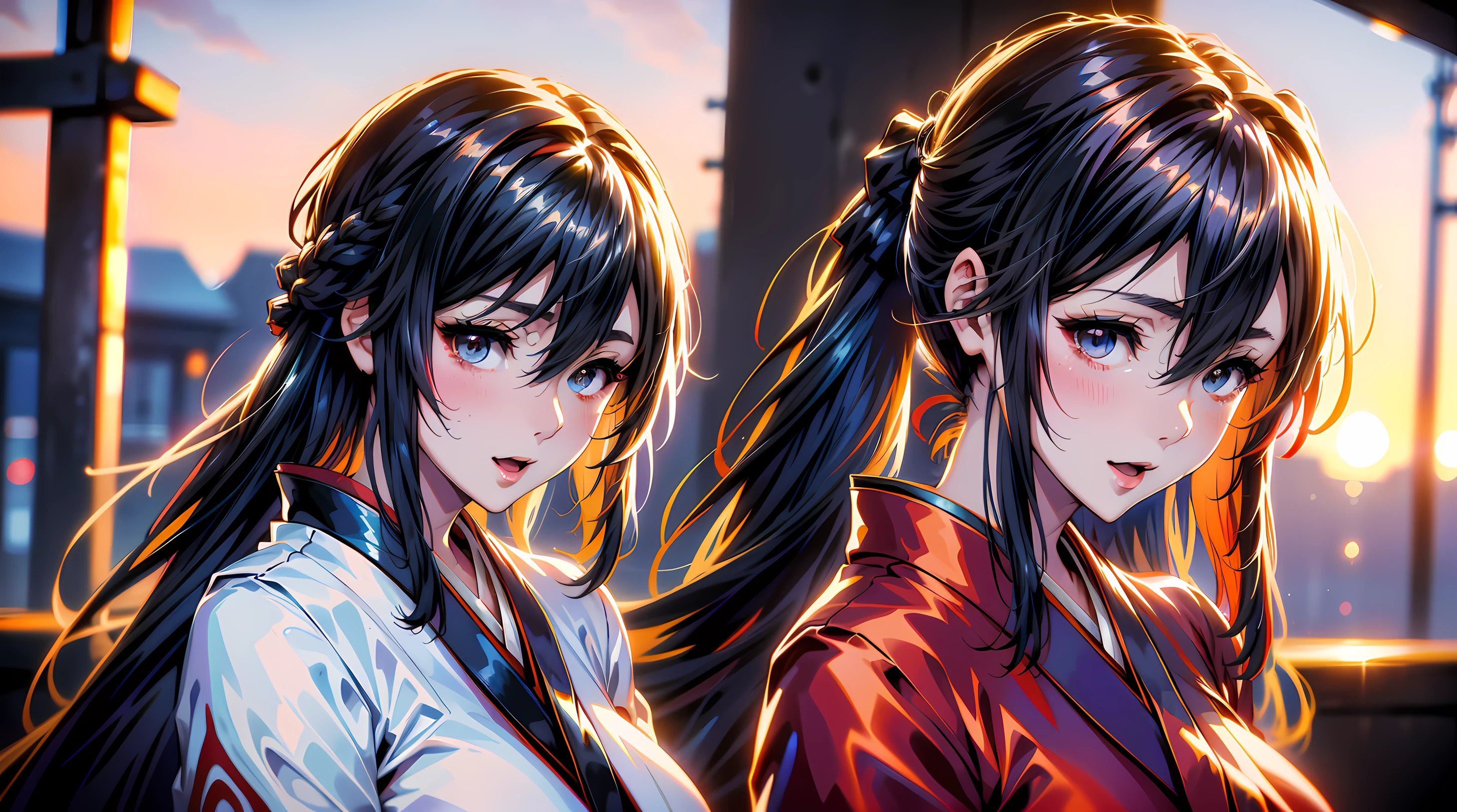 (1girl:1.3, solo), (kimono model), (upper body:1.3), (She walks along the dimly lit path of the riverbank.:1.2), (random posing:1.3),
BREAK,
1girl, solo, milf, hot model, (attractive model:1.37), (promotional model:1.2), highly detailed eyes and pupils, realistic skin, ((attractive body, gigantic breast:1.38, disproportionate breasts:1.38, thin waist:1.15)), medium-length thin hair, ((pony-tail hair style:1.3), (shiny-black hair:1.3), extremely detailed hair, delicate sexy face, sensual gaze, shiny lips,
BREAK,
(red kimono:1.3), (japanese clothes:1.3), detailed clothes,
BREAK,
(outdoor:1.2), (Red spider lily:1.4), (blurry background:1.25, simple background, no-human background, detailed background), (under sunset:1.37),
BREAK,
((realistic, super realistic, realism, realistic detail)), perfect anatomy, perfect proportion, hyper sharp image, (attractive emotion, seductive smile:1.2, happy:1.2, blush:1.2, :d:1.2, :p:1.2), ((4fingers and thumb:1.2)), perfect human hands, wind,
BREAK,
(Masterpiece, best quality, photorealistic, highres, photography, :1.3), ultra-detailed, sharp focus, professional photo, commercial photo,