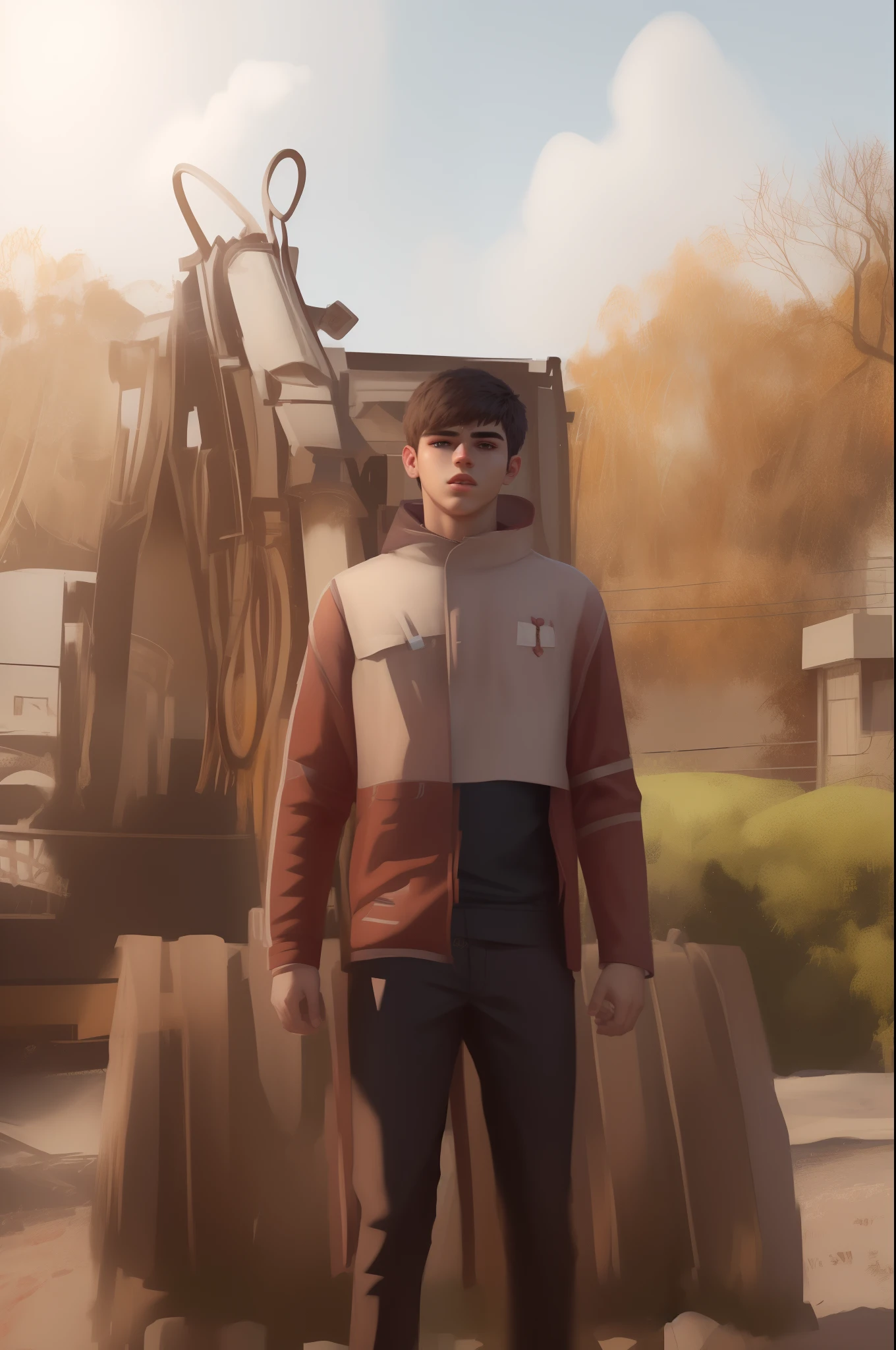 Change background syberpunck teen ashian handsome boy realistic face, 8k, ultra realistic