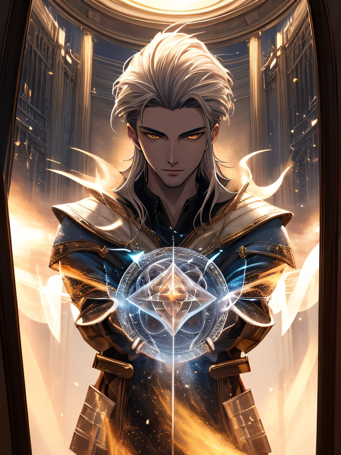 (masterpiece), realistic, heroic fantasy art. medieval times, (21-year-old man), handsome face, evil expresion, with long white hair, take one red tunic, tunic, laboratory and library, wizard, wizard's apprentice, with a slender and thin body, yellow eyes, (frame of head), center image, style, life size 8, 8k resolution, human hands, oddly complete, elegant, close to perfection, dynamic, highly detailed, character sheet, concept art, smooth, positioned so that their bodies be symmetrical and balanced directly towards the viewer, amazing stunningly handsome English male in her 20s, detailed hairstyles, detail, all body view, 8k, hyperrealism, unreal engine 5, ultra hd, highly detailed, photorealistic, cinematic scene, super detailed, hyper realistic, bright lights, hyper realistic, (masterpiece), realistic, detailed hairstyles, studio lighting, perfect anatomy.