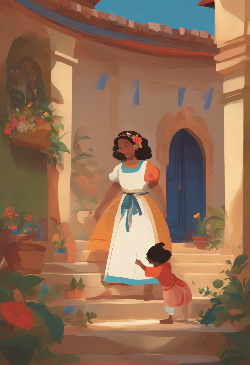 s fofas,Multiple postures and expressions,different angles,Role Configuration,em estilo de Ghibli,Children's book illustration - rainbow 5 - aspect ratio 16:9,illustratio。