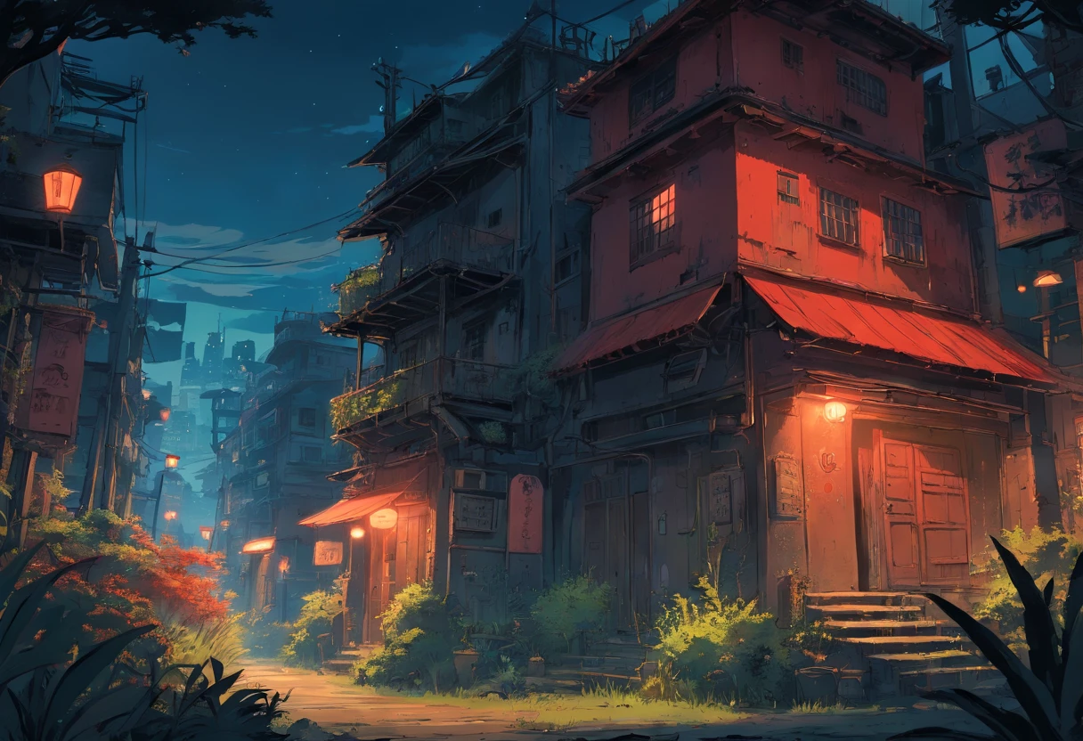 Post-apocalyptic war, tonos de color blanco, ?????, Red and rust colors, sobrevivientes, vegetation, sombras, gloomy atmosphere, oscuridad, ((noche)), portada de un libro