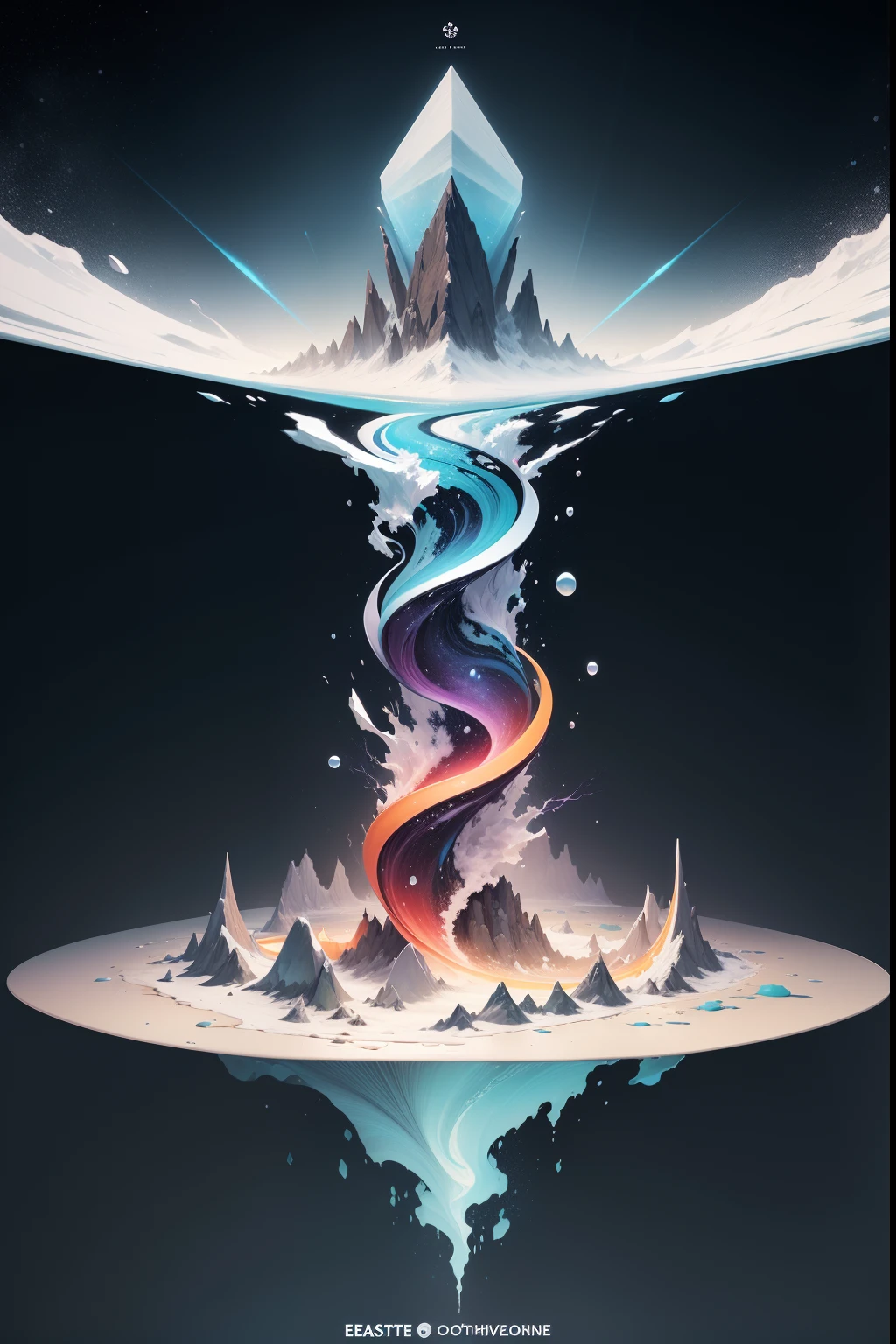 The image presents a conceptual and artistic scene that conveys the idea of learning as a dynamic and constantly evolving process.

At the center of the composition, uma intricada rede de aprendizagem se estende por todo o plano de fundo, its interconnected nodes representing a variety of concepts and ideas. This network is a tapestry of colors that gradually evolves as knowledge expands, starting with vibrant primary colors that blend and transform into softer secondary and tertiary tones, symbolizing the progression of learning.

The background of the cover is dominated by a soft shade of ice, conveying a sense of serenity and calm. This icy background suggests the tranquility necessary for the learning process and, ao mesmo tempo, evokes the idea of potential transformation, like an iceberg that hides its bulk under the surface.

No centro da imagem, in considerable size, The title of the book, "Aprendizagem: a continuous and evolutionary process", is presented in elegant letters in blue or brown colors, garantindo destaque e legibilidade.

This visual representation captures the central message of the book, conveying that learning is a continuous and constantly evolving journey. The changing colors in the learning network reflect the progress of knowledge, while the icy background suggests an environment conducive to learning and the possibility of personal growth and transformation. It is a cover that invites readers to explore the learning process in its entirety.