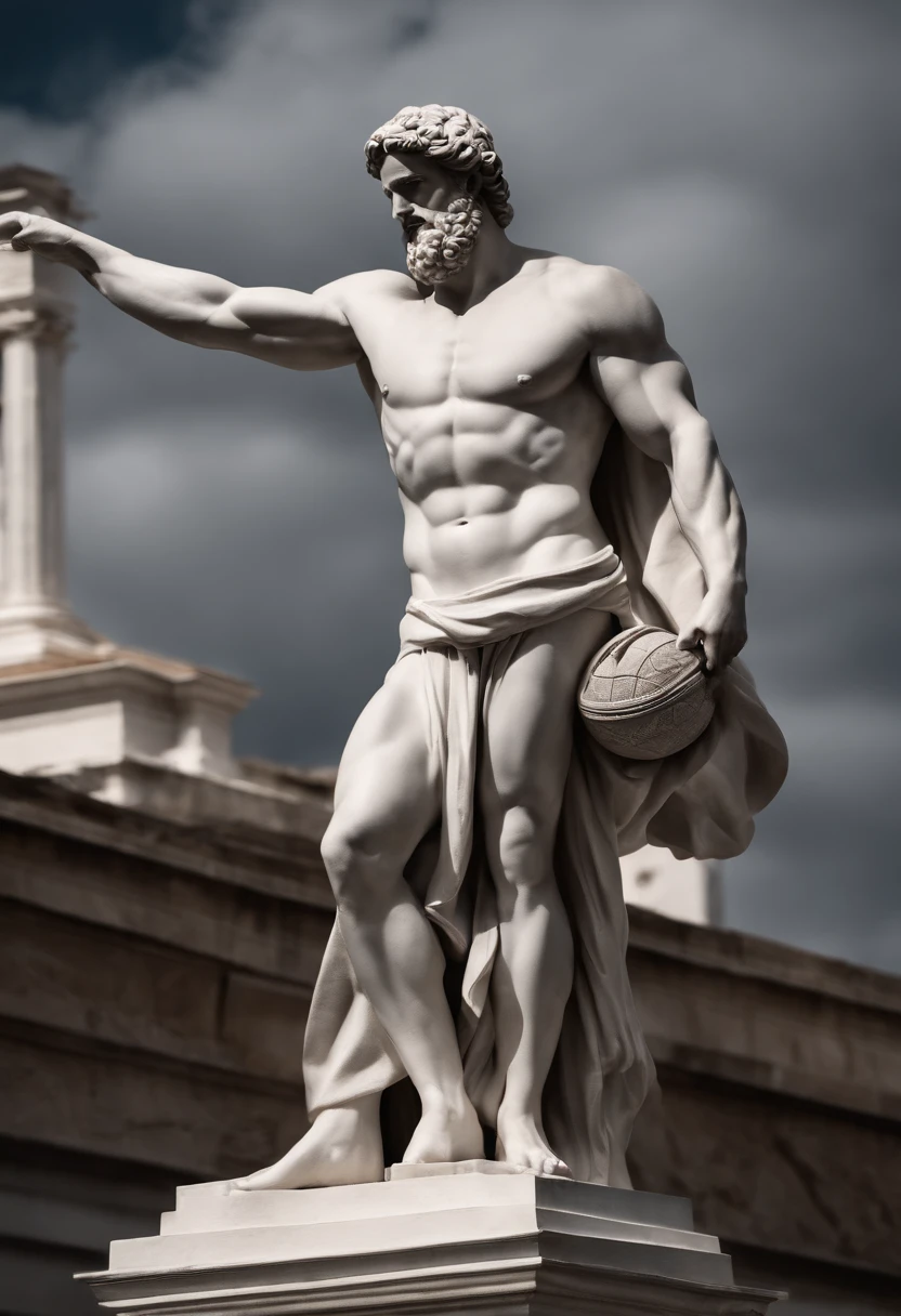 Greek muscle philosopher man statue, ultra detalhado, Breaking statues, Gym pose, preto e branco, cinematic movie photograph, foco nítido, filmagem de cinema, cena de cinema, altamente detalhado, epics, dramatic lighting, Zoom do lado esquerdo, closeup background with elements of Greece or Rome, solid black background, Fundo desfocado, Efeito bokeh, Efeito vidro quebrado, sem plano de fundo, deslumbrante, algo que nem existe, Being mythical, energia, molecular, Texturas, Escalas iridescentes e luminescentes, beleza deslumbrante, pure perfection, Divine Presence, unforgettable, atordoante, breathtaking beauty, volumetric light, Ter, raios, vivid colors,8k,