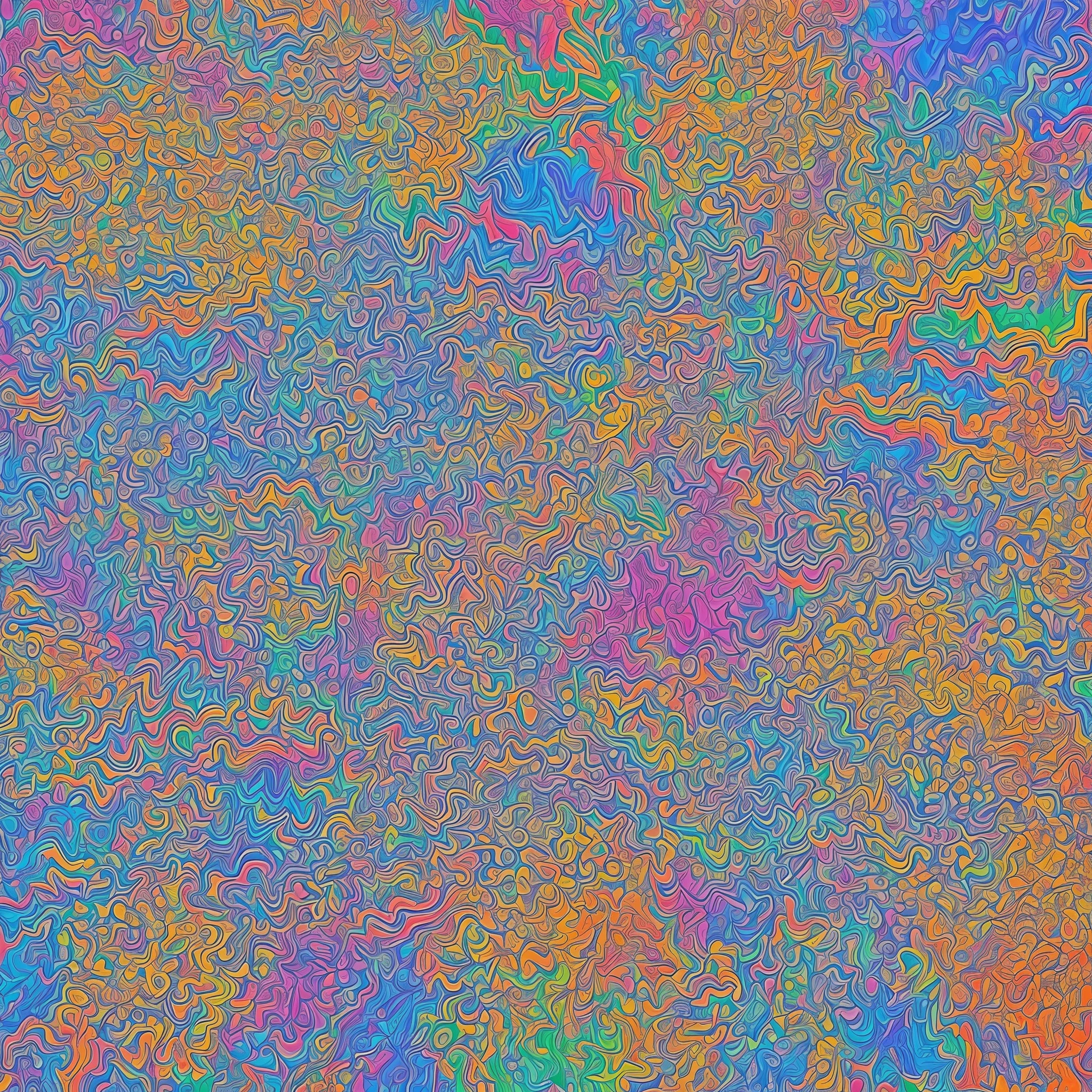 a closeup of a colorful psychedelic psychedelic, psicodelic, psicodelic, psicodelic, psicodelic, psychedelic digital art, arte digital multicolorida, arte digital iridescente, Arte digital aprimorada por IA, Arte digital hiper colorida, peephole style poster, Psychedelic clouds, psychedelic interconnections, Pictorial Digital Art, arte digital vibrante, muito trepidante e abstrato