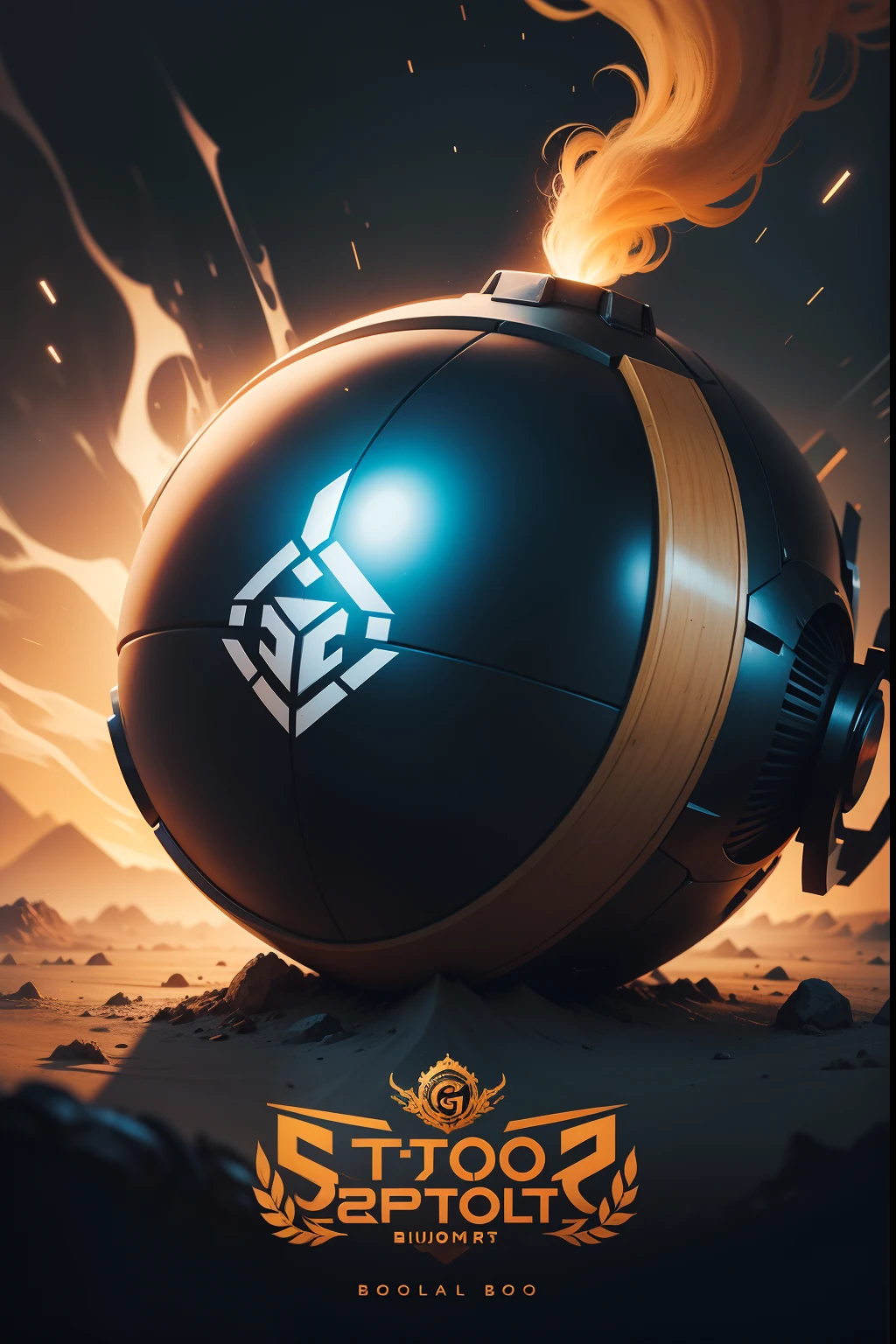 Logo, bola de videojuegos tipo Esports