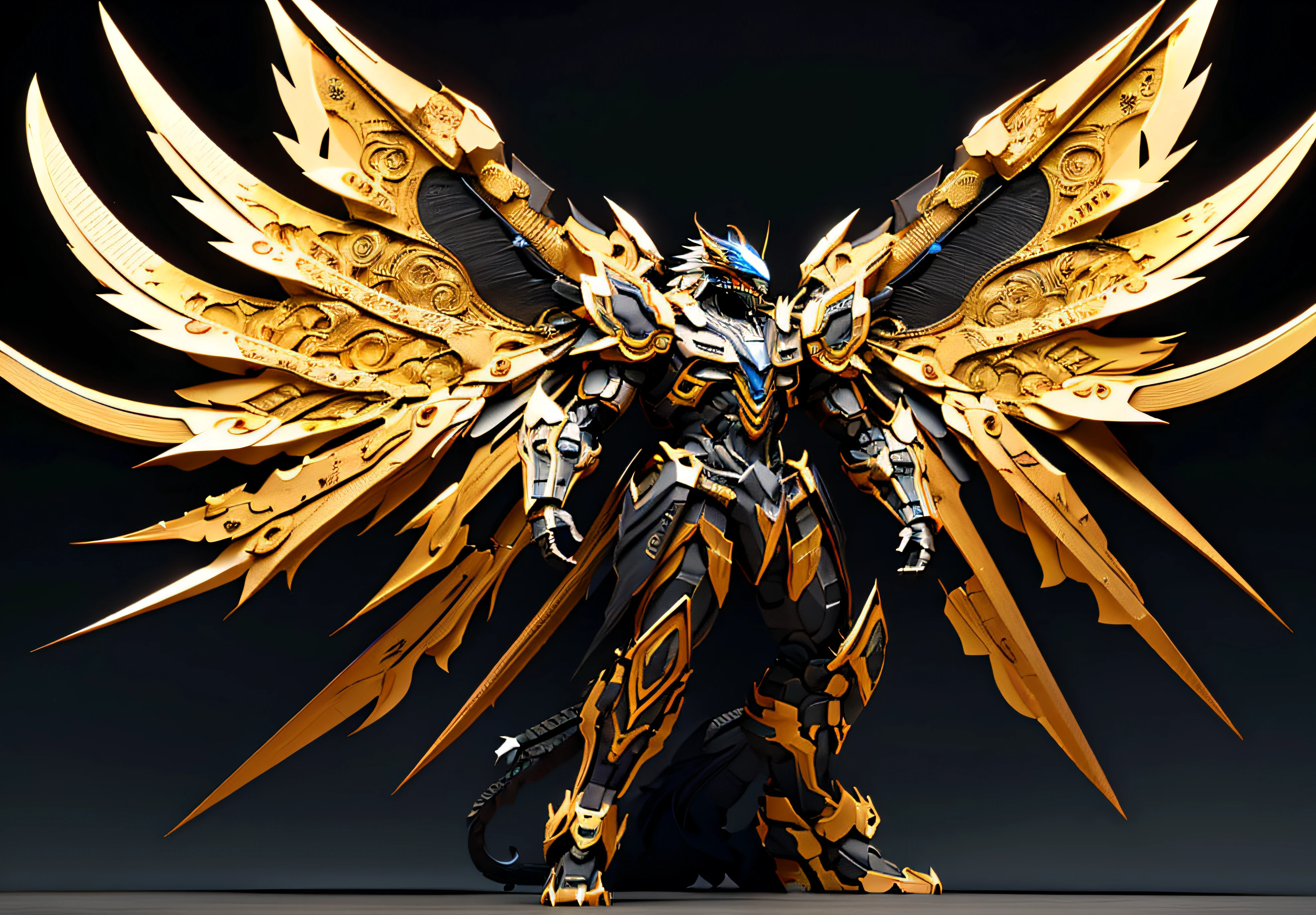 Kimera con armadura, fotorrealista, Eagle cabesa lion body and snake tail and bat wings 8K, ultra detallado, renderizado vray, motor irreal, estilo midjourneyart,