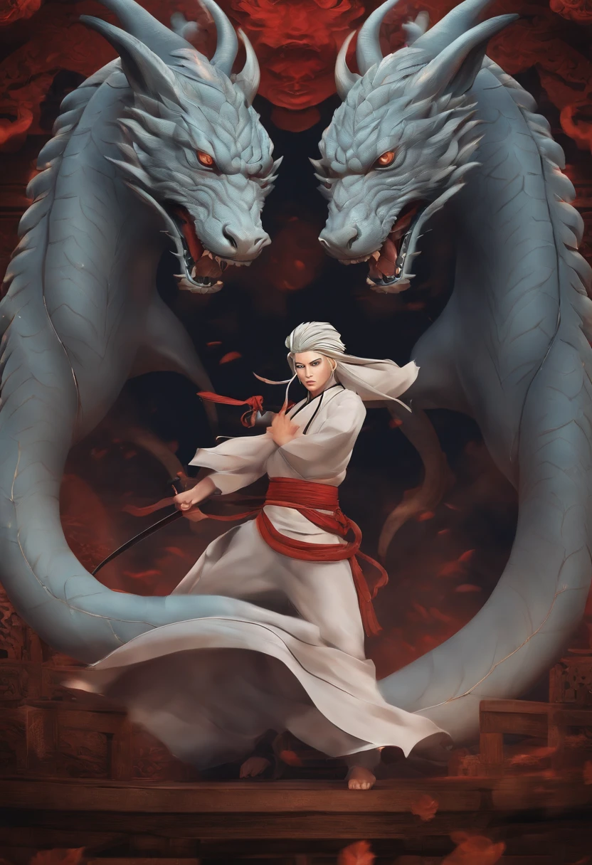 Jujutsu style, naruto, ninja dragao, mulher, templo antigo