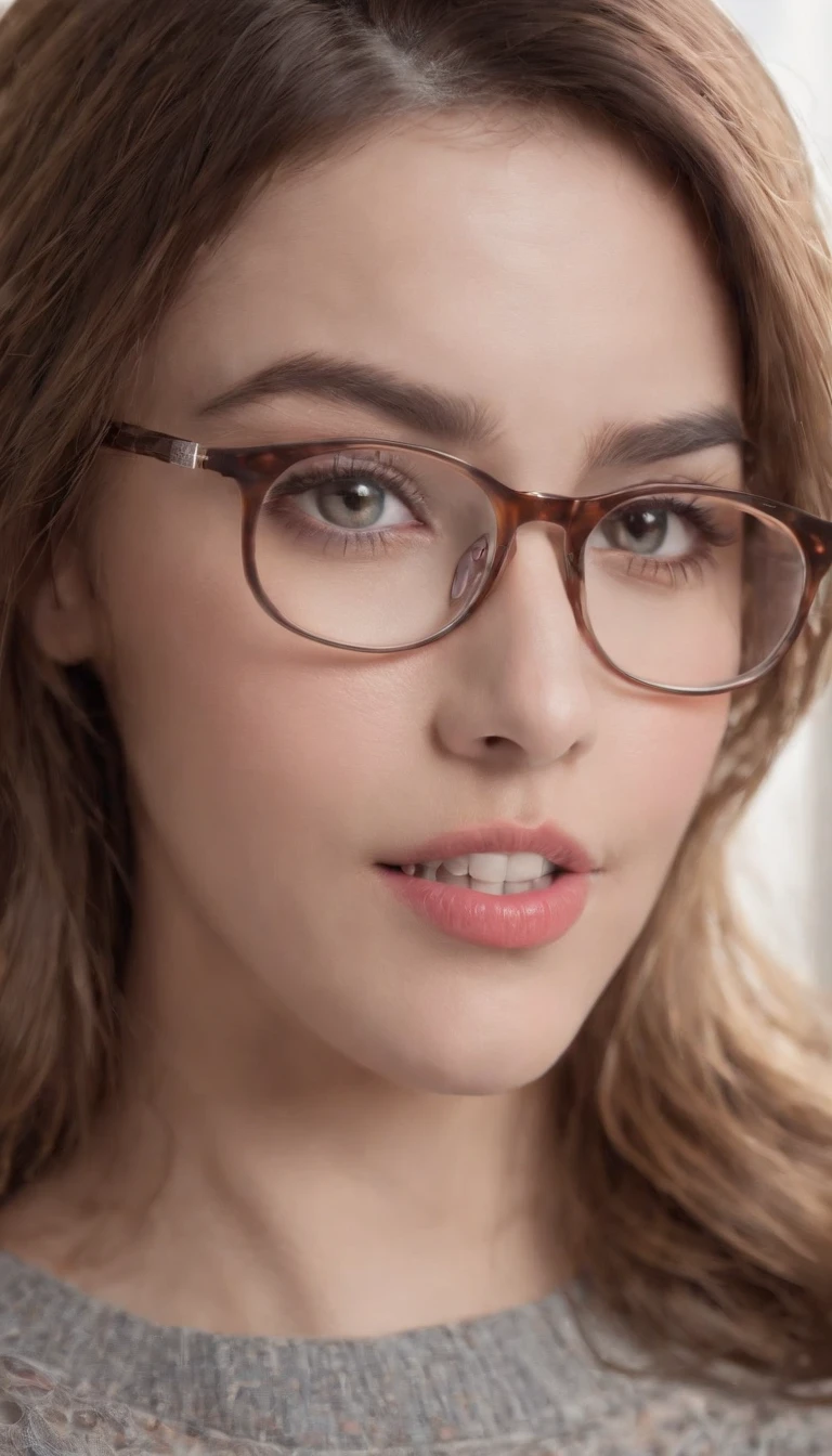 (best quality, ultra detailed, detailed face, detailed eyes), (1girl, solo, half closed eyes:0.3, fucked silly, happy), face focus, sweet, breath, (vulgarity), looking up, on bed tongue out:1.2, open mouth, (cum on face, cum on tongue, excessive cum:1.2) bed room,cute glasses,portrait