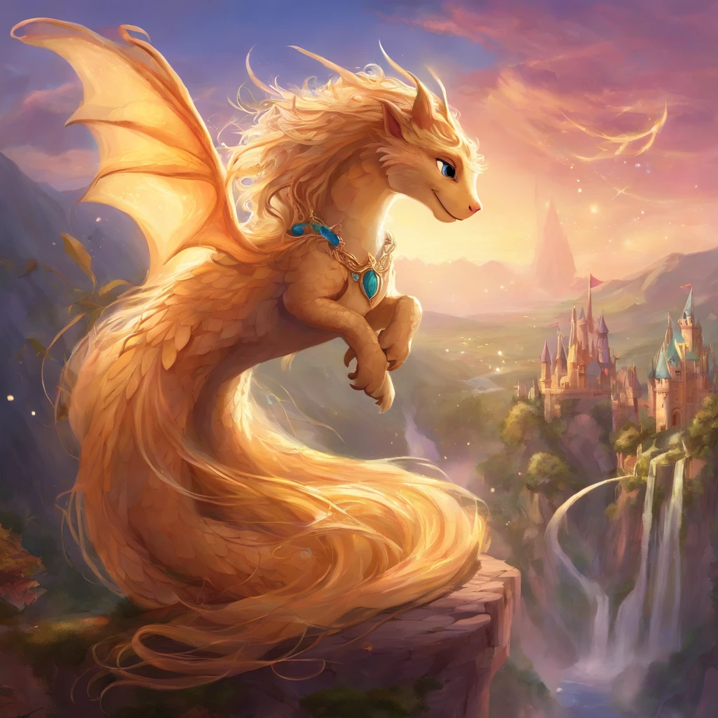 Adaptation of Rapunzel, Original chronicles, pet dragon, perfect dragon