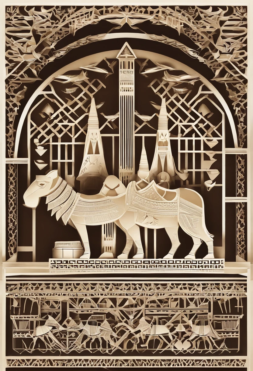 Piramides de egipto y camellos