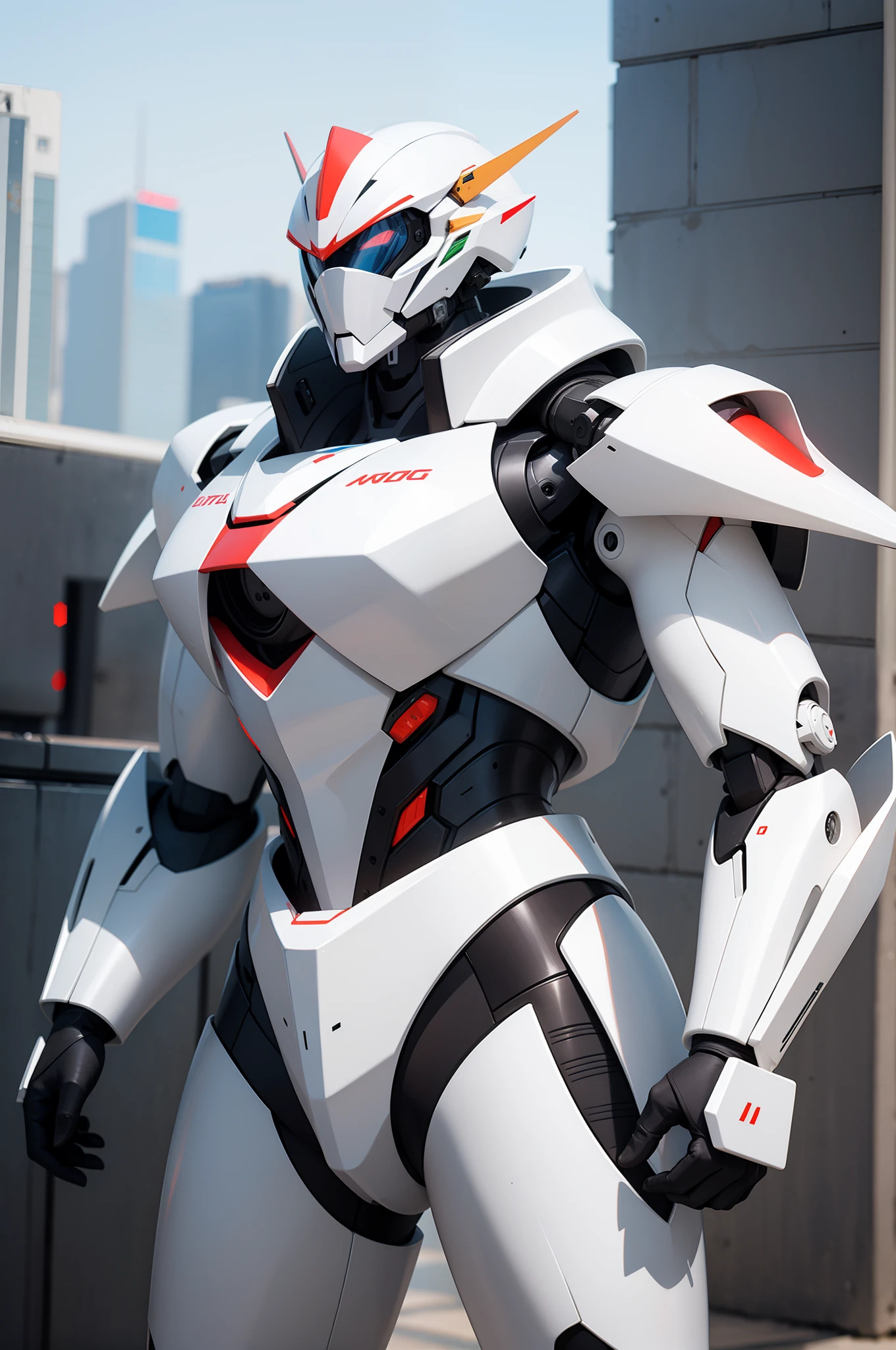 Ultra Realistic White Mecha