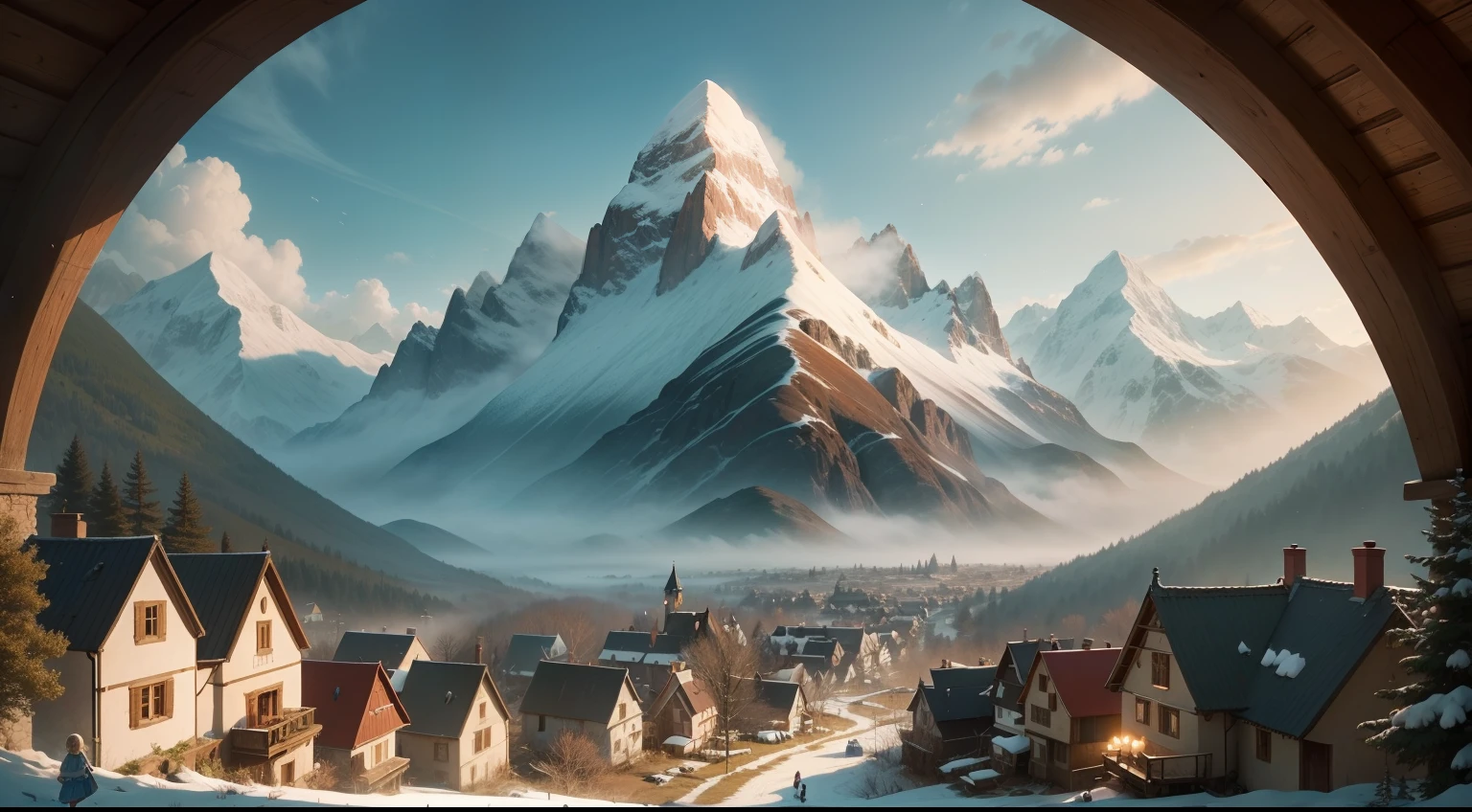 Once upon a time, in a small village nestled at the foot of a magical mountain, there lived a curious and adventurous young girl named Lily. Lily had a heart full of wonder and a mind bursting with imagination.