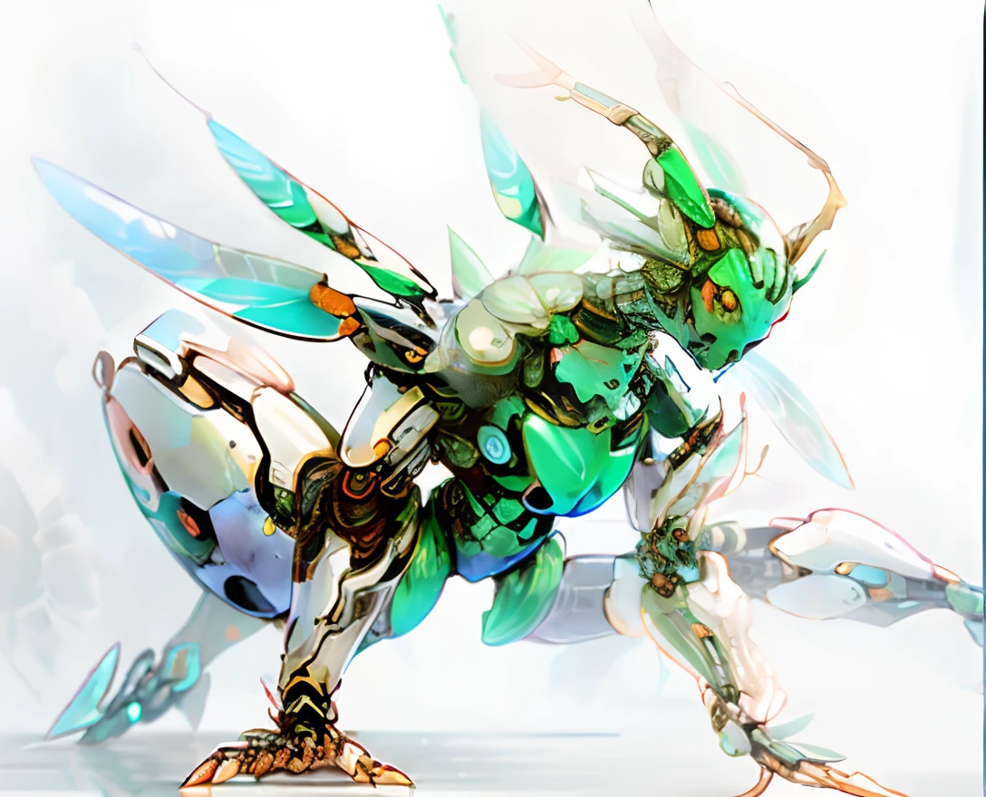 Feathered insects insectoid, Full of insect robots, Biopunk Cyborg Wasp, Insect robot, insects, Made of insects, , A hyper-realistic, Weta, Steampunk robot ants, full pose, cyborgs Feathered insects bright green slender Butterfly wings Samurai