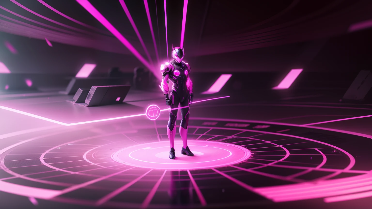 Change background cyber pink pic realistic picture quality is high