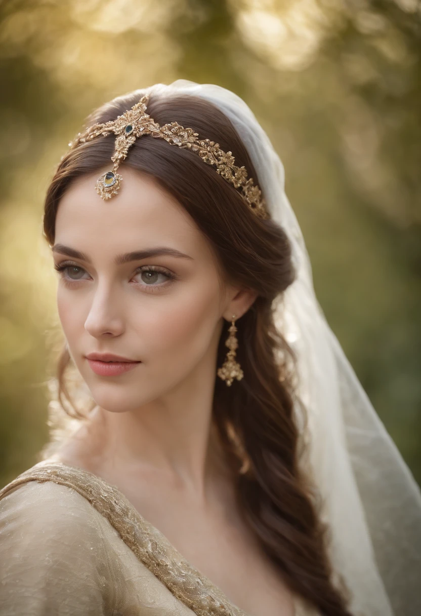 mulher em torno de 19 anos, cabelos brancos naturais, olhos verdes distintos, Completamente nua, seios fartos, slender and graceful, Beautiful, luz de velas em um ambiente medieval, Ultra sharp focus, cores tetradicas (cicatriz:1.4)
