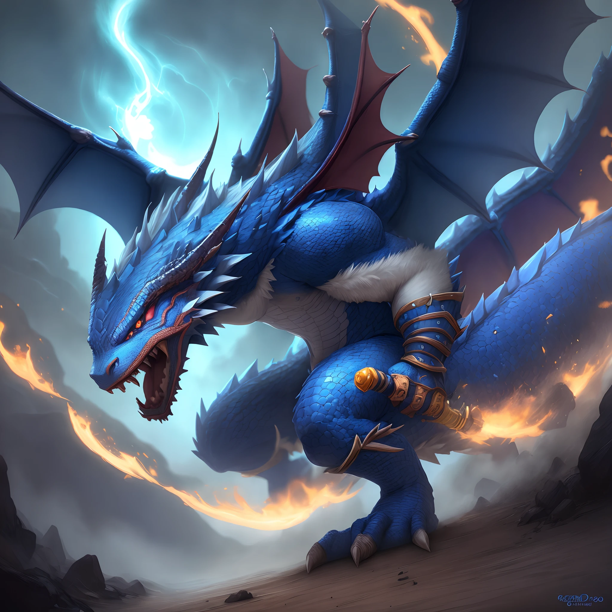 Blue dragon hero
