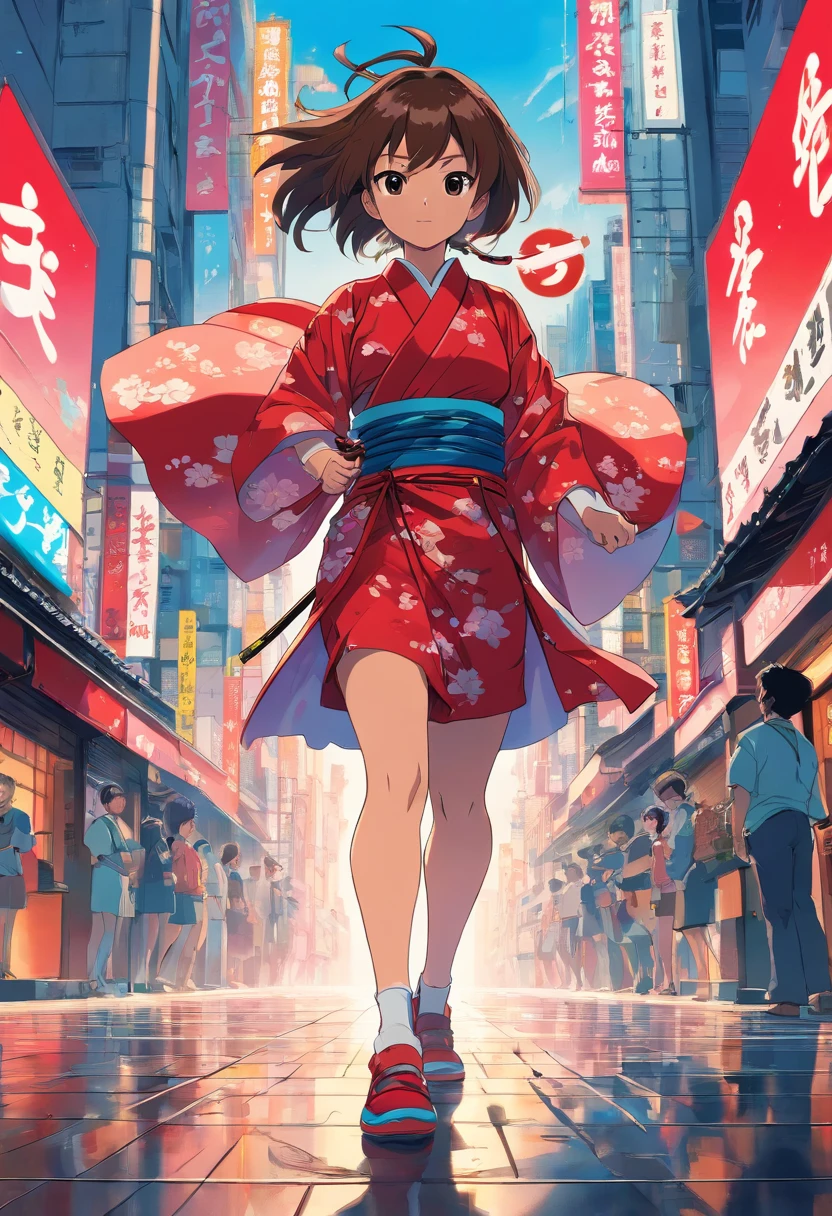 90s anime vintage anime a Samurai, time flying out of city in japanese style in black and red ink with some black ink splash dark side melting red dance soft red transparent shadow of a man samurai husting running for time and money - e, radiant light, detailed and intricate environment trending, beautiful, stunning abstraction at birth by moebius art line style. by Takashi Murakami, acrylic on canvas, surrealism, neoclassicism, renaissance, comic book style, outline detail, line art, ultra detailed, cell shaded, 8k. minimalism