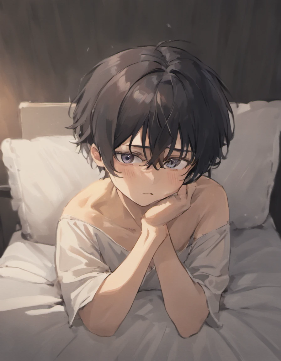 anime boys in underwear on bed with a towel, petros and leonid, brunette boy and redhead boy, yaoi, cute boys, two anime handsome men, rule 34, humanized, top rated on pixiv, at pixiv, nick silva and ilya kuvshinov, flax, homoerotic!!, male art, beefcake pose. Men.