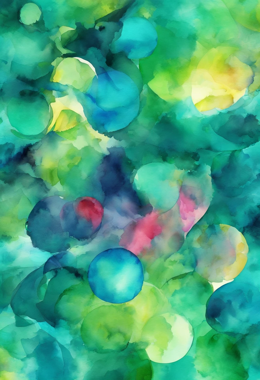 3d watercolor abstract,dark background,high resolution,high quality,colorful,green,blue