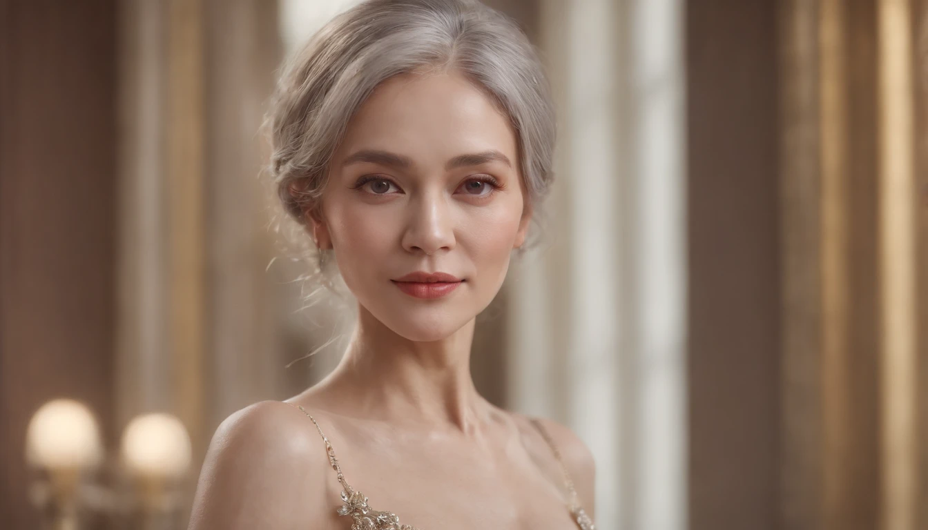 (NSFW:1.5) (65 yeas old:1.5) (The kinky is exposed:1.5) Wrinkles on the face))), (((tmasterpiece))), Solo, ultra fine photos, full body picture Unreal Engine 5 8K UHD, Beautiful woman, Curved woman, detail in face, wearing gold lace, Pibik hair, latex glove, , Full body arm and leg cuffs, Unified 8k wallpaper, ultra - detailed, Sharp focus, Travel through the city of the future.(D850 35mm), Portrait photo of a beautiful (Pale:1.1) woman with grey hair wearing an intricate halter dress, Wearing jewelry, Detailed, With a smile,RAW photo, 8K UHD, Digital SLR, High quality, filmgrain, (Sharp focus:1.1)Masterpiece, (((She was about 65 years old))) (((Full body supermodel ))) entire body in frame, (((Magical light action shots))) (((She was about 65 years old))) (((Beautiful 65-year-old woman suitable for pale smiling goddess standing in a luxurious palace)), (((Luxury evening dress looking at the camera ))) , (((brown hair, with brown skin))) Moody lighting, blue hour, blue colors, Very detailed, Dramatic lighting, digital art trending on Artstation 8k HD high definition detailed realistic, Detailed, Skin texture, ultra - detailed, Realistic skin texture, armature, Best quality, 超高分辨率, (Photorealistic:1.4), high resolution, Detailed, RAW photo, Sharp Re, nikon d850 film stock photograph 4 kodak portra 400 camera f1.6 lens rich colors hyper realistic lifelike texture dramatic lighting unrealengine trending on artstation cinestill 800, (((accurate female anatomy, Perfect eyes))) (((500px, flapper, Light vision.wie z,)))