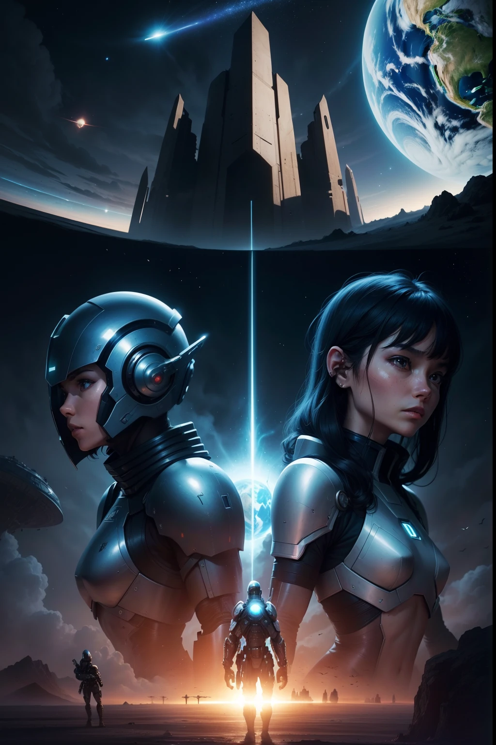 Engage an intriguing narrative in which a fleet of friendly aliens, featuring advanced technology, forms a protective shield around planet Earth to defend it against an imminent invasion of hostile aliens. Describe the distinct appearances and motivations of these two alien races, as well as the battle tactics and challenges faced by Earth's defenders. Explore the ethical dilemmas and interactions between aliens and Earth's inhabitants during this intergalactic crisis."