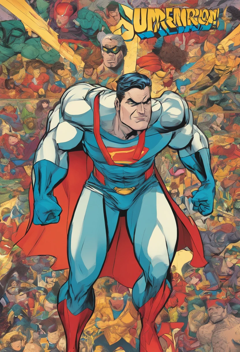 a superhero with QF on their chest