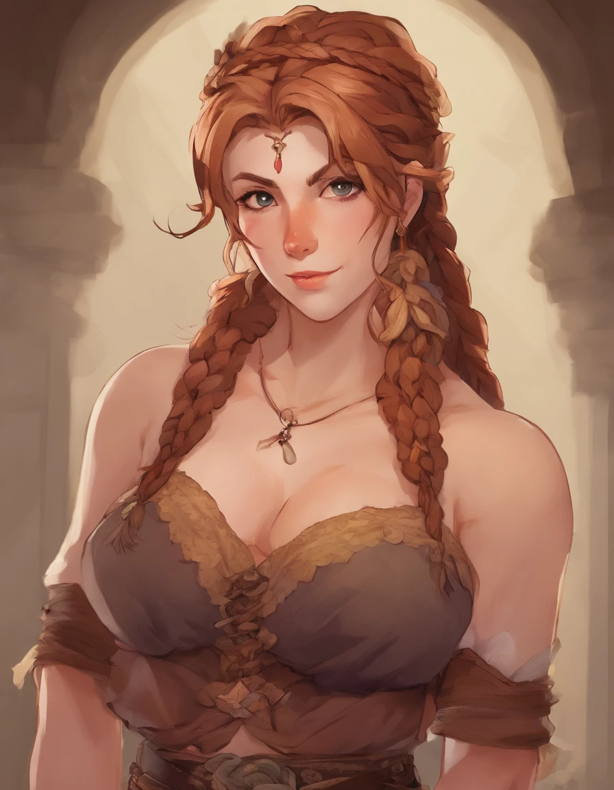 (((nsfw))), masterpiece, best quality, best illustration, HDR, beautiful details, intricate details, detailed scenery, dramatic light, best shadow, (medium body shot),  (1girl), anna of arendelle, red hair, blue eyes, braid, sitted, thighs, ((nude)), (detailed beautiful eyes)s, lim body, all fours,
