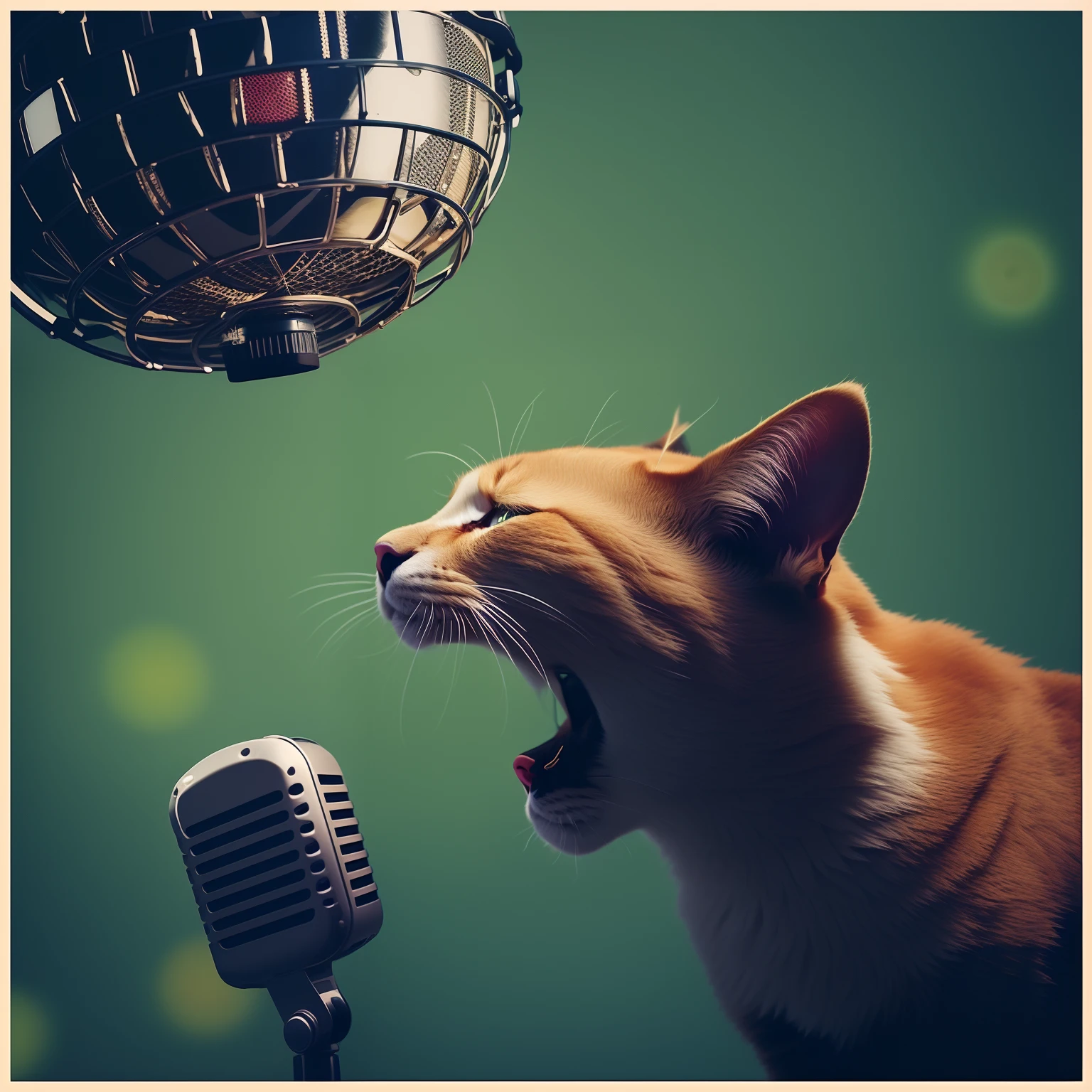 There's a cat that's next to a microphone, singing for you, cantoria, !!!! Gato!!!!, rocking out, Vocalista, festa dos gatos, cantando no microfone, A cantora, Disco, miau, cante comigo, por Wayne England, Vocal, fotografia de gatos, rap no microfone, jamming to music, music, he is a rockstar, Directed by: Matt Cavotta