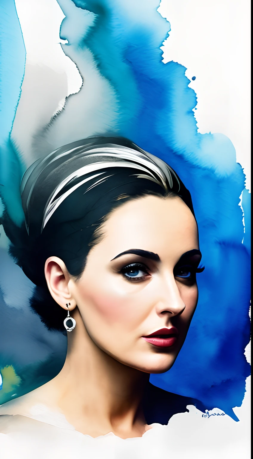 Rosto de Monica Anna Maria Bellucci, vampiro bonito, presas nuas, Rio coberto de sangue como pano de fundo, watercolor style smear, arte, dramatic lighting, Estilo de imagem de David Lynch, Expressionismo abstrato, metaphysics, Expressionismo, proportion Aurea,Aesthetic details octane render excellent composition natural textures 8k oil hurting masterpiece Canon EOS R4S 50