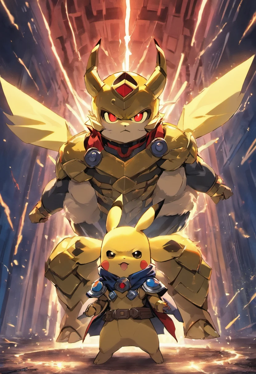 Pikachu (Wearing Thor's armor) Marvel