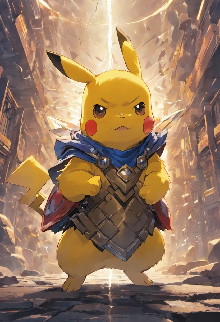 Pikachu (Wearing Thor's armor) Marvel