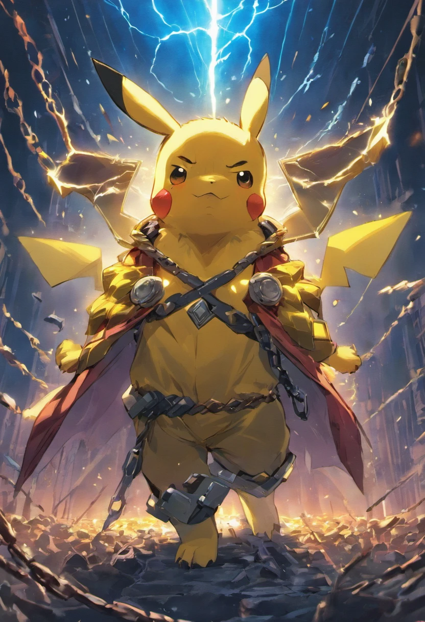 Pikachu (Wearing Thor's armor) Marvel