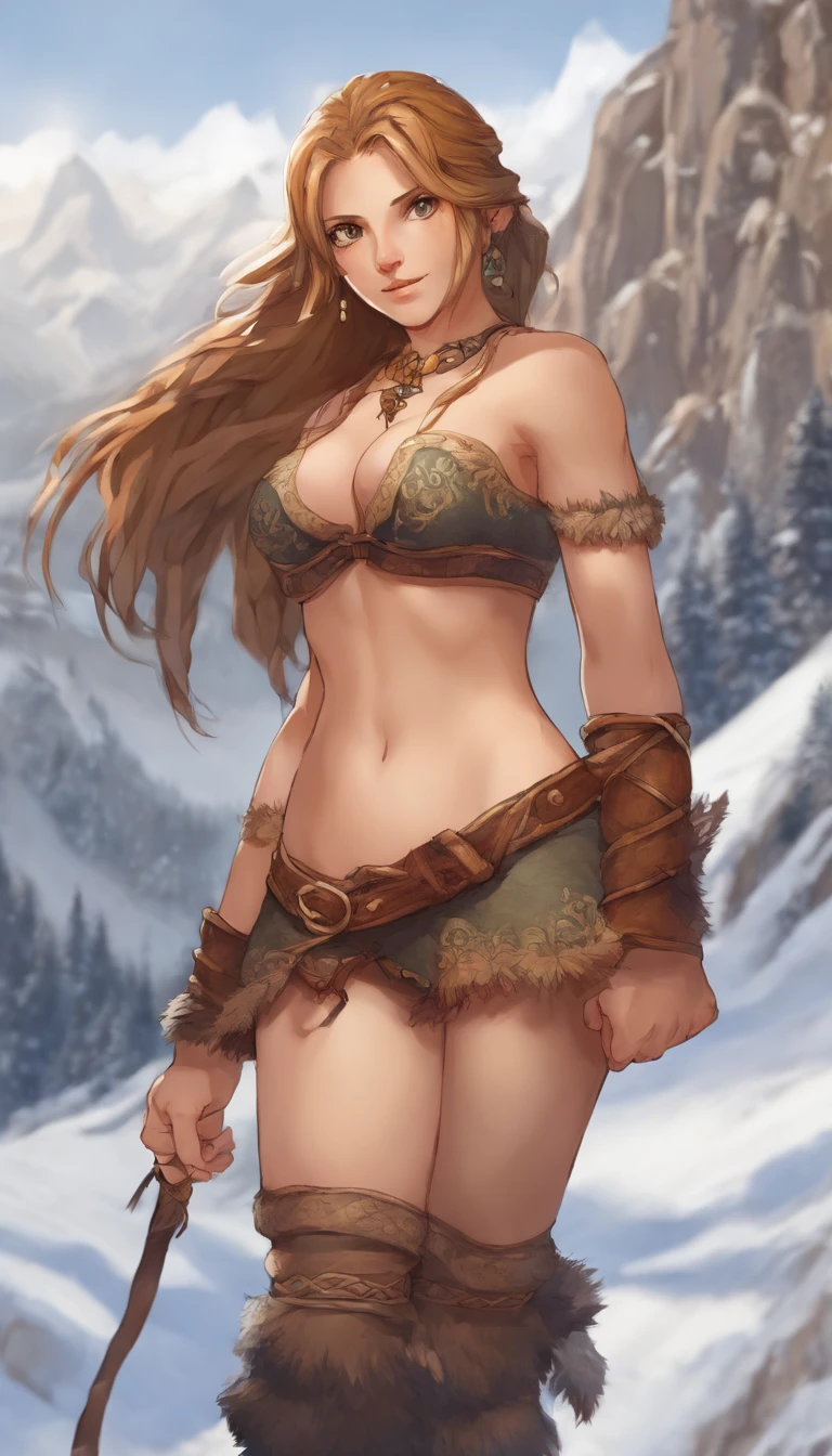 ultra detail, high resolution, ultra detailed, best quality, amazing, top quality, 1woman, pose, dwarf, female dwarf, fantasy, braids, stout, wide body type, large breasts, huge breasts, breasts larger than head, wide hips, short, shortstack, mountain dwarf, pants, boob window, long black hair, braided hair, 5 feet tall, short height, sexy, thick, muscular, breasts, big boobs, large boobs, huge boobs, bigger boobs, stout body, broad body, buxom, squat, broad body