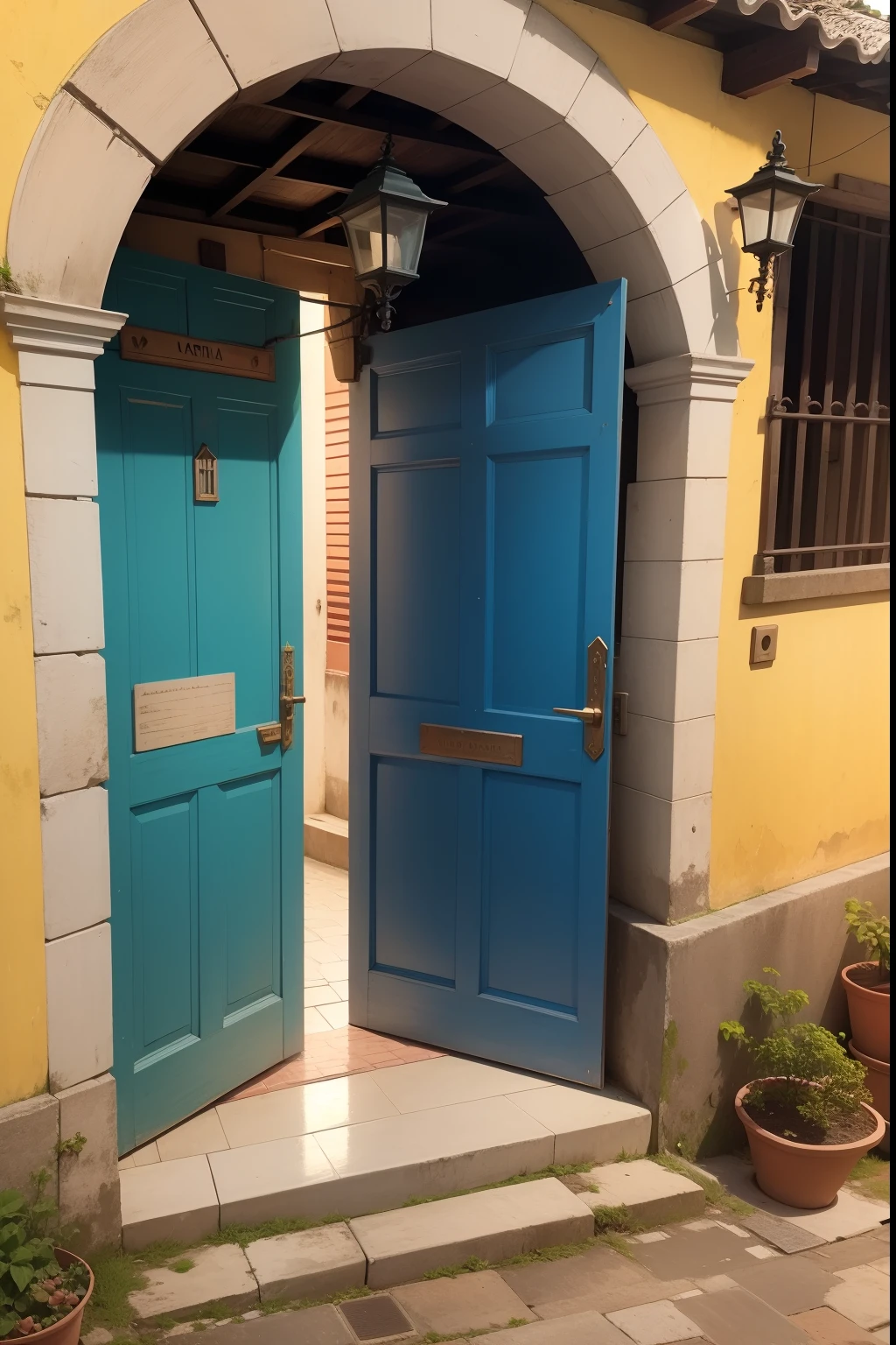 porta antiga,colorida,estilo colonial