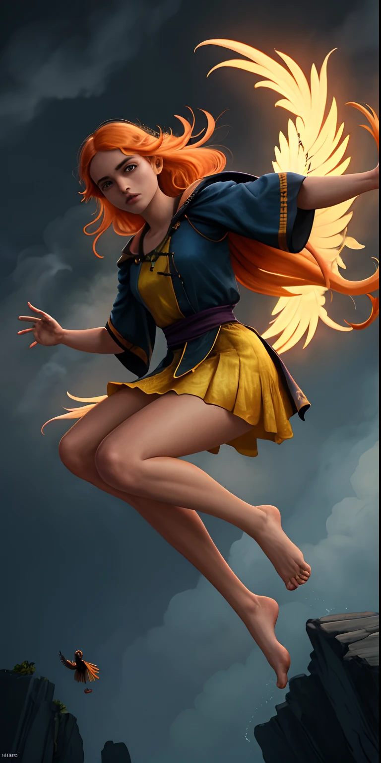Jesus, tiro de corpo inteiro, olhos firmes, olhando para frente, lightning in the sky, arms extended, olhando para frente, parado no topo de uma montanha, manto e capa vermelhos, Shining cross in the airA realistic 4K phoenix with orange feathers, with a serious expression and looking forward, corpo inteiro.
  barefoot summoner levitating with , robes and arms of cloak raised on a broken earth, luz de lava brilhante de baixo do campo de asteroides (rochas irregulares, pedregulhos e detritos disparando para o ar:1.3) (tempestade de detritos de poeira ventosa:1.1) Volumetric mist mist ray tracing z pass bright light from below, (obra-prima) (melhor qualidade) (detalhado) (8k) (cinematic lighthing) (foco nítido) (intrincado)