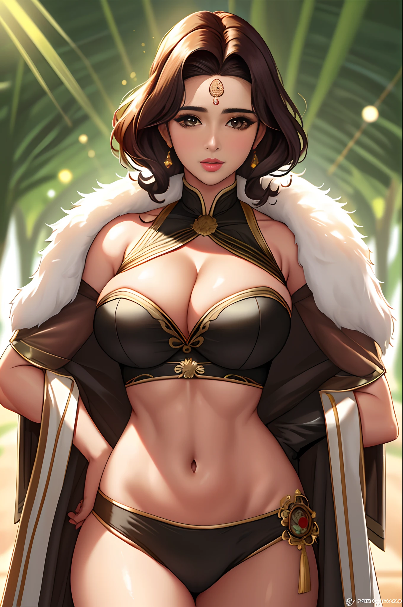 clivagem, seios, (Tonificado:1.2), (ombros fortes:1.1), Seios enormes, Hair, sobrancelhas escuras grossas, cabelos pretos, Coreano, delineador, sombra, cara bonita, lips, Tonificado, grandes armadilhas, Realistic, alta qualidade, Realistic, pele texturizada, skin pores, raios de luz, raios de deus, pele oleosa, Rim lighting, , Fundo bokeh, blurry background, fcRetrato, (ombros fisiculturista:0.9), deltoid