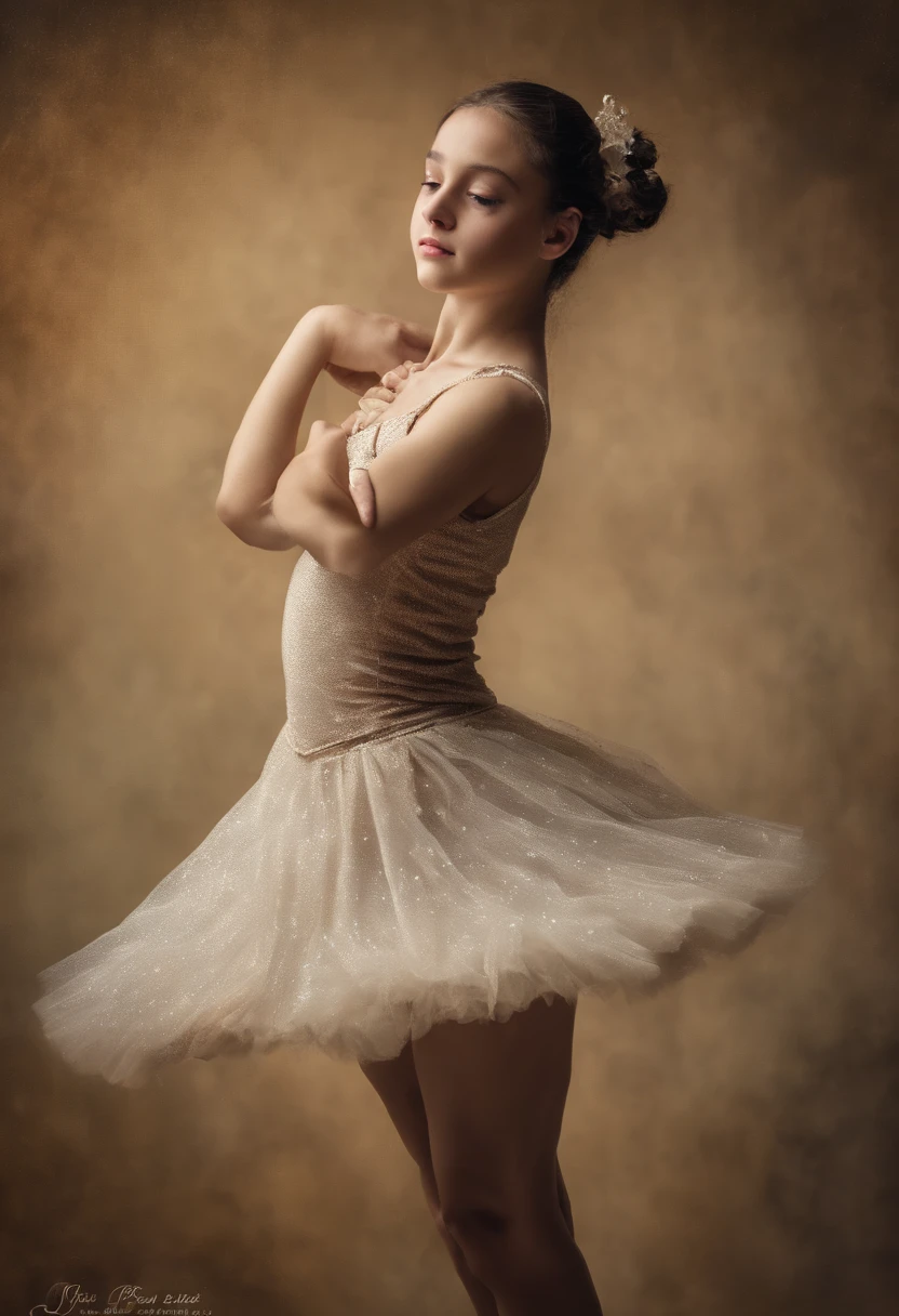 Young classical dancer, con una pose de ballet, Fondo de pantalla HD, color sepia, fondo de pantalla de alta calidad, photo session, pose llamativa, Female 18 years old, You are about 18 years old, You are about 18 years old, Retrato tirado 8 K