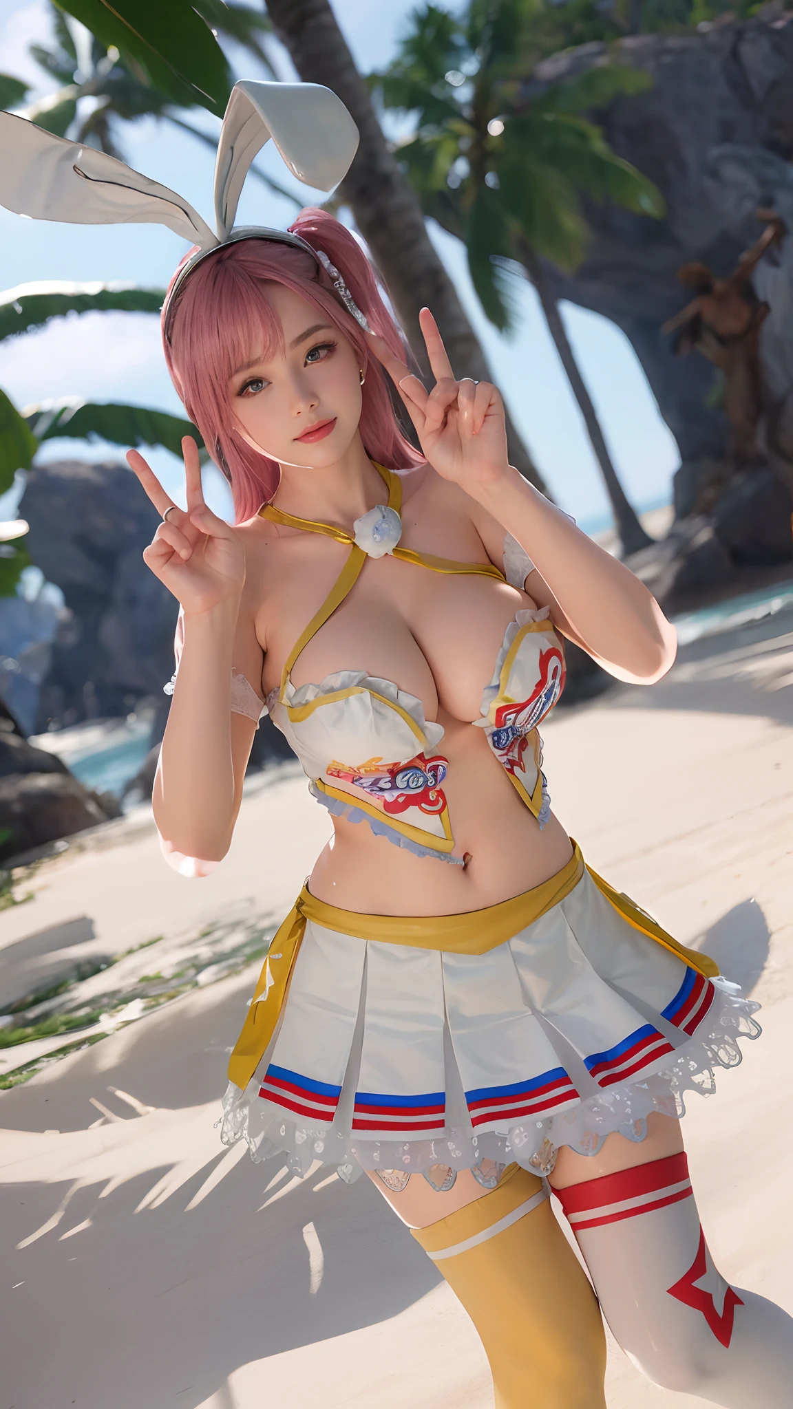 beautidful eyes，Beautuful Women，ssmile，Enlarged breasts，Breast-huge，A plump chest，Full Tits，Bigchest，breasts too large，Extra large breasts，Realisticstyle，Deep cleavage，perfect bodies，largeeyes，Beautiful hair，，milk，seminude，Clothes are tattered，stocklings，Bedrooms，Beds，ssmile，White and tender skin，Pink hair