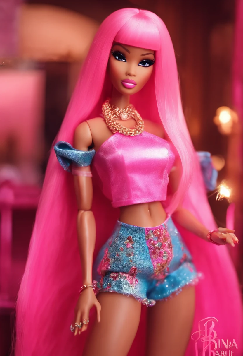 nicki minaj pink friday harajaku barbie in anime style