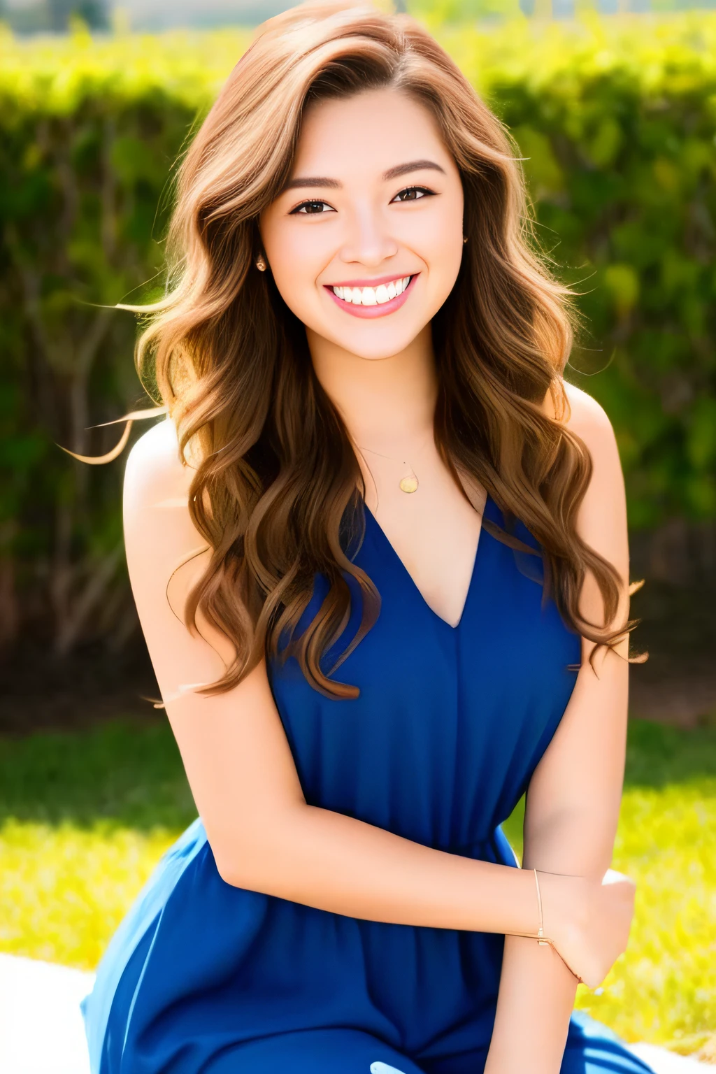 Beautie　A smile　Wavy hair