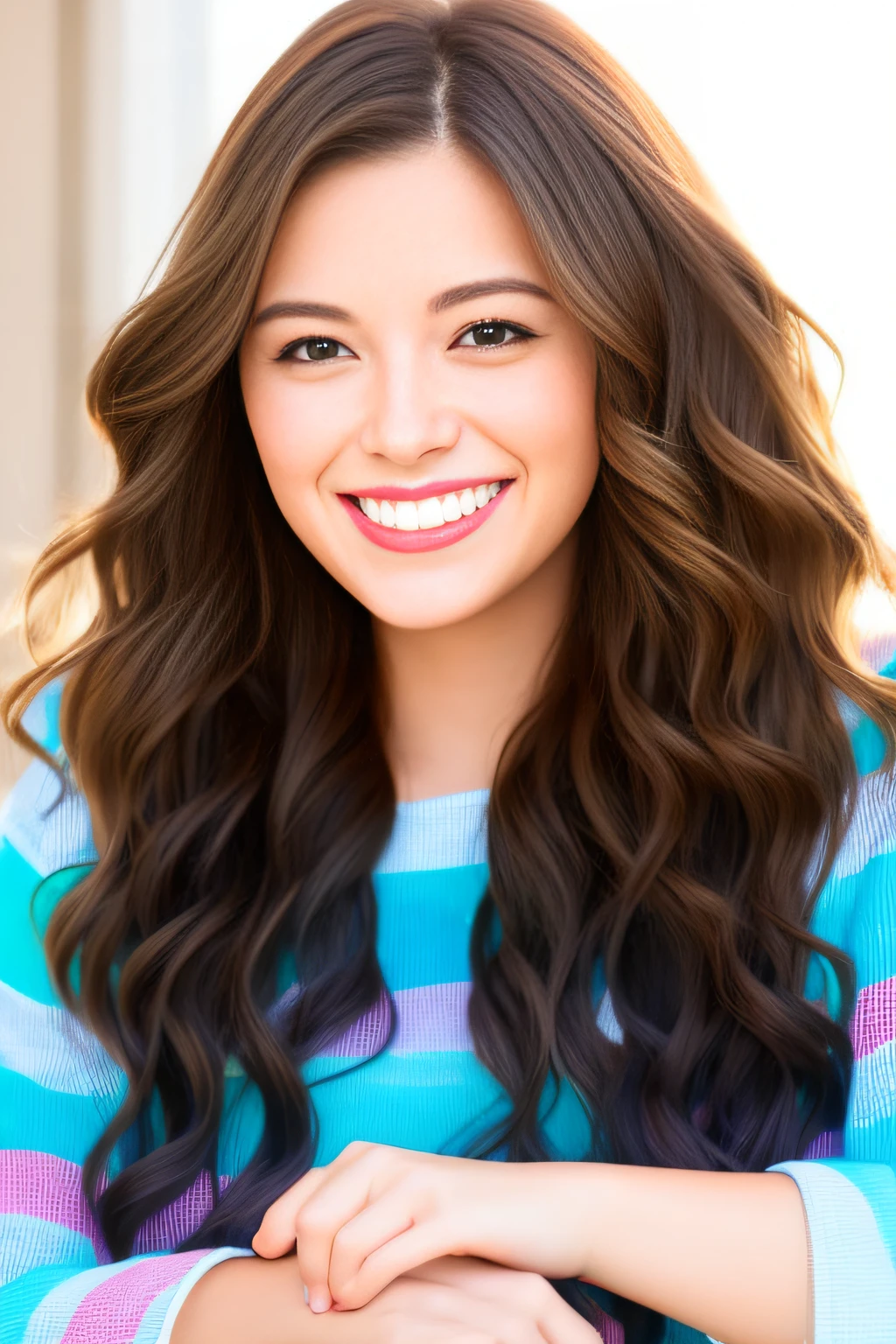 Beautie　A smile　Wavy hair