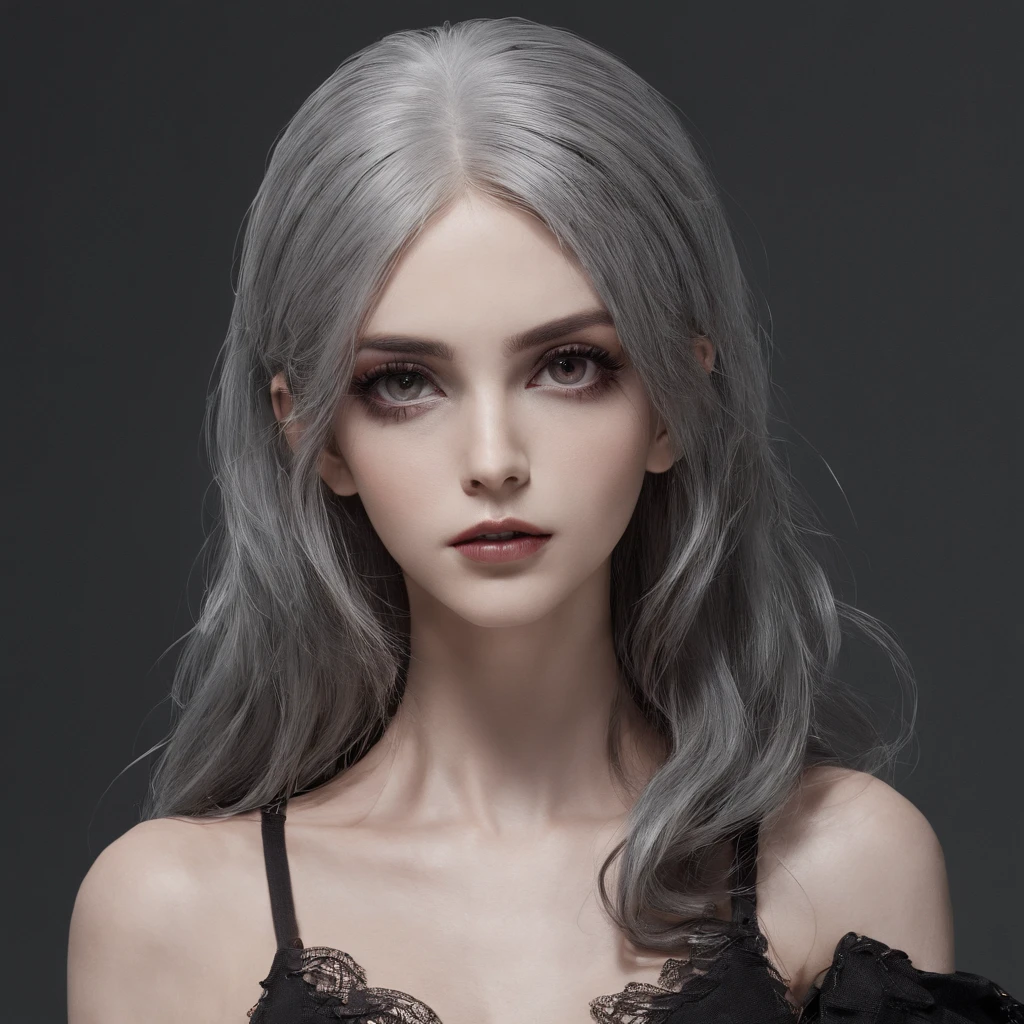 (androgynous albino vampiric alien male, he is immortal, but you know his weakness)