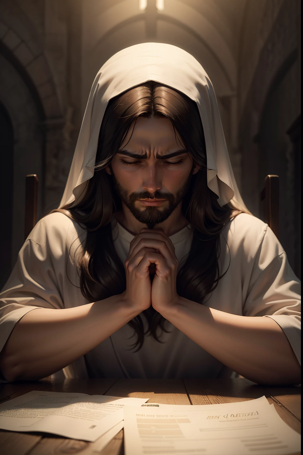 Jesus Christ Praying