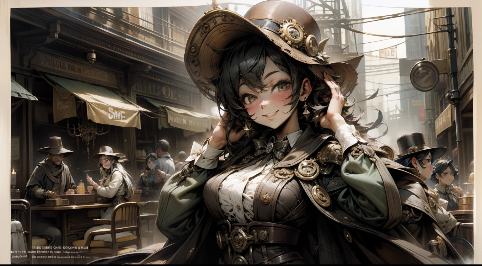 steampunc、Beautuful Women、Super big、smil