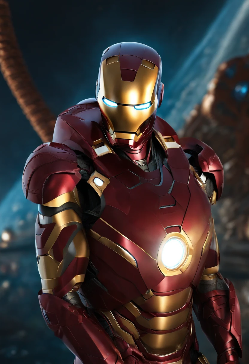 iron man with spider armor