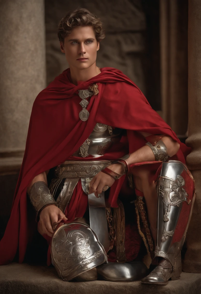 centurion roman silver and red