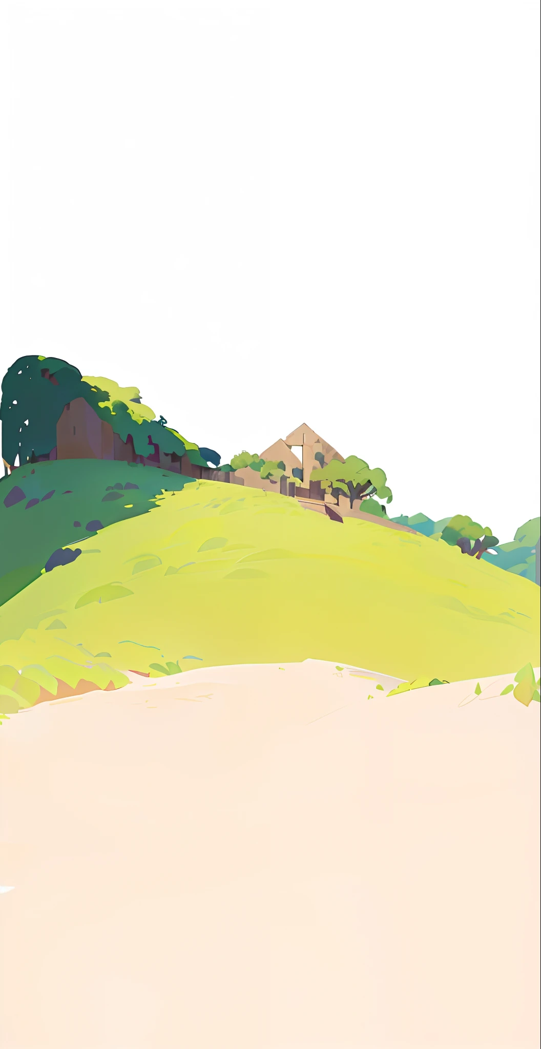 Beautiful mountain landscape with cartoon illustration of river and trees, arte de fundo, Mobile game background, background artwork, Island background, background jungle, 2 D game art background, desert oasis background, fairy tale style background, jungle backdrop, Mobile game art, jungle background with ruins, natural landscape background, Landscape background, game background